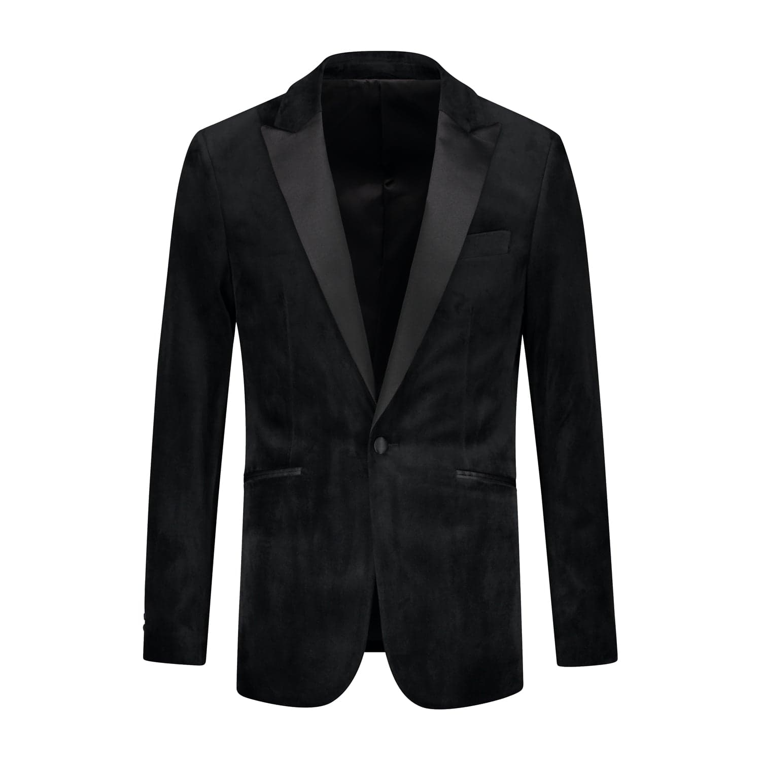 Dinnerjacket velvet zwart — afbeelding 4