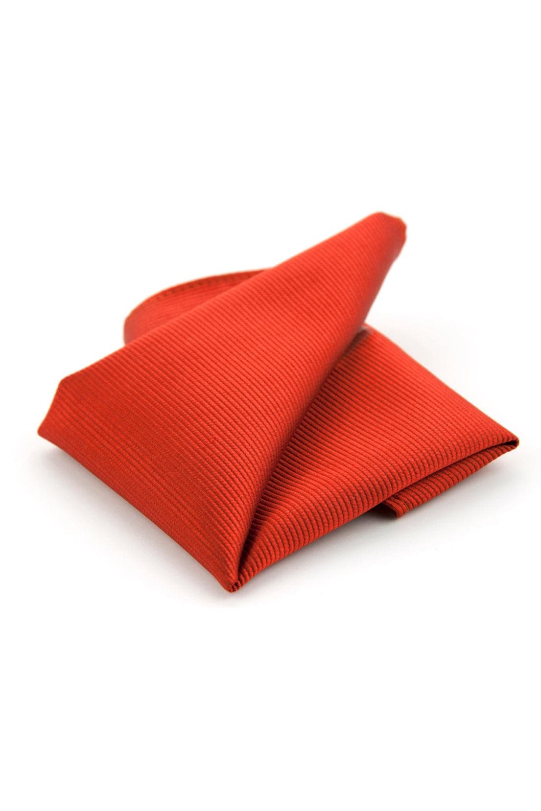 Pochet zijde NOS in a striking red color, featuring a textured ribbed design.