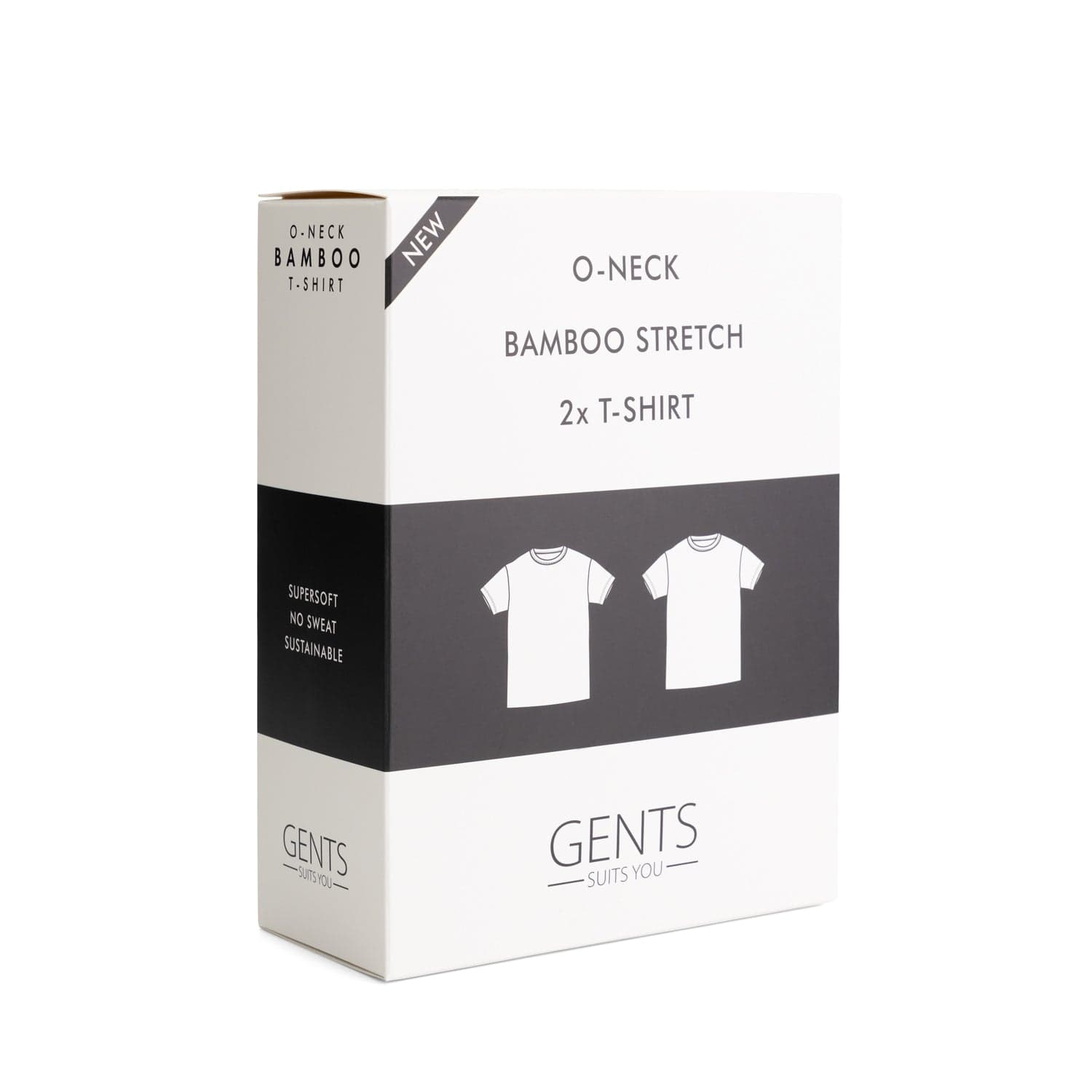T-Shirts 2er Pack Bambus Rundhals — afbeelding 5