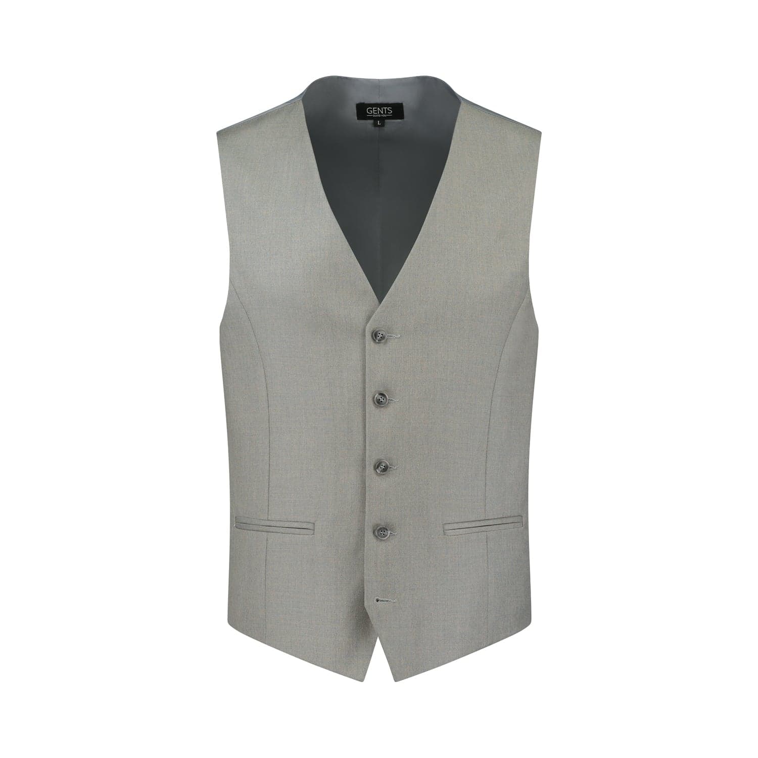 Gilet kiezelgrijs — afbeelding 4