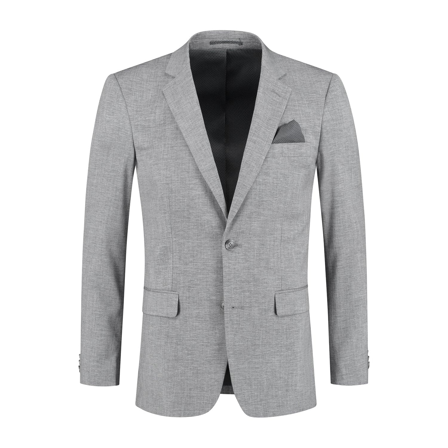Sakko Leinenlook grau — afbeelding 6
