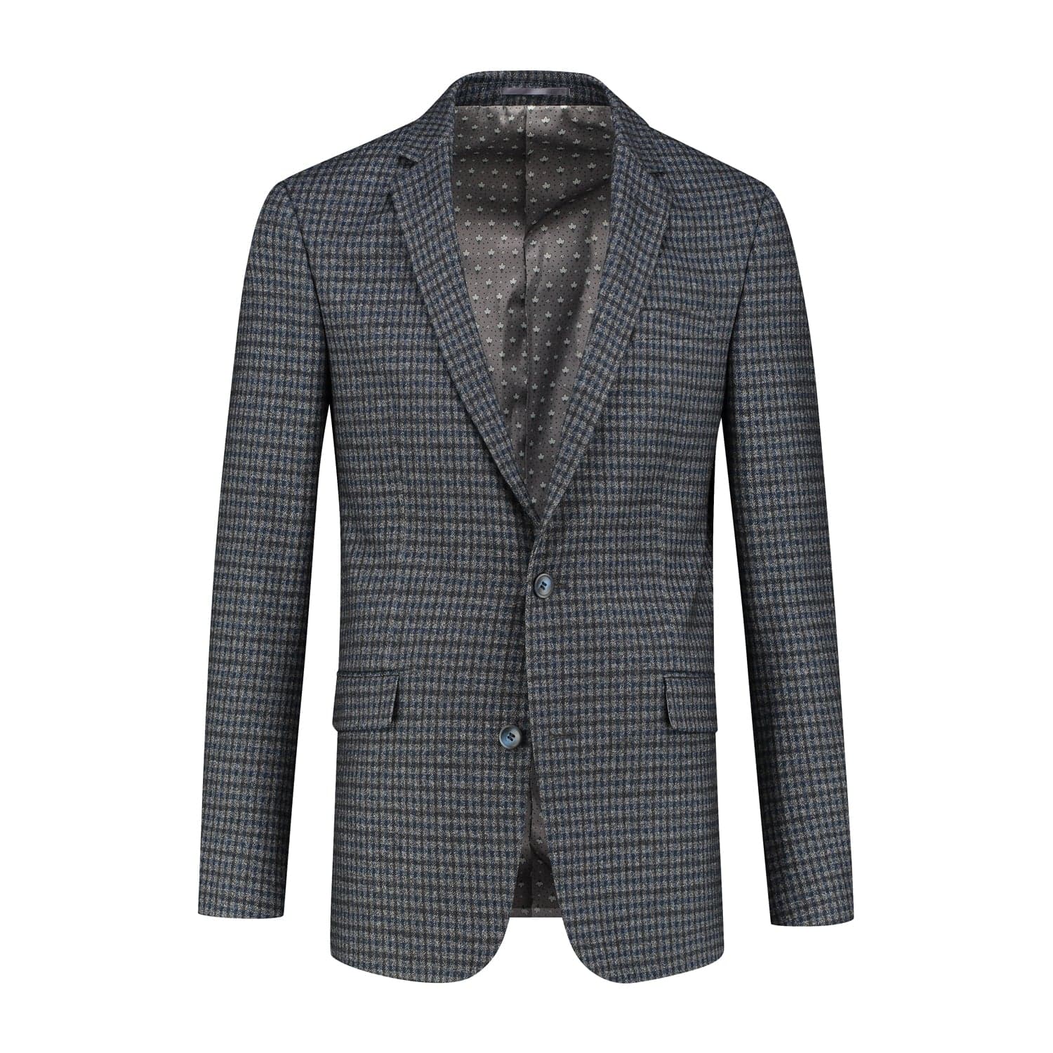 Colbert tweedlook ruit grijs — afbeelding 3