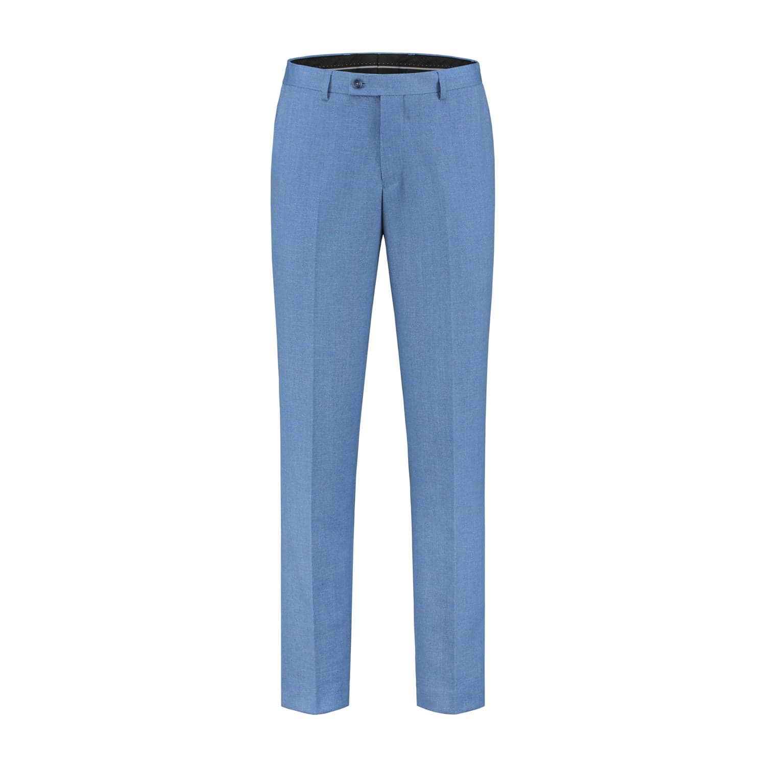 Pantalon lin bleu acier — afbeelding 4