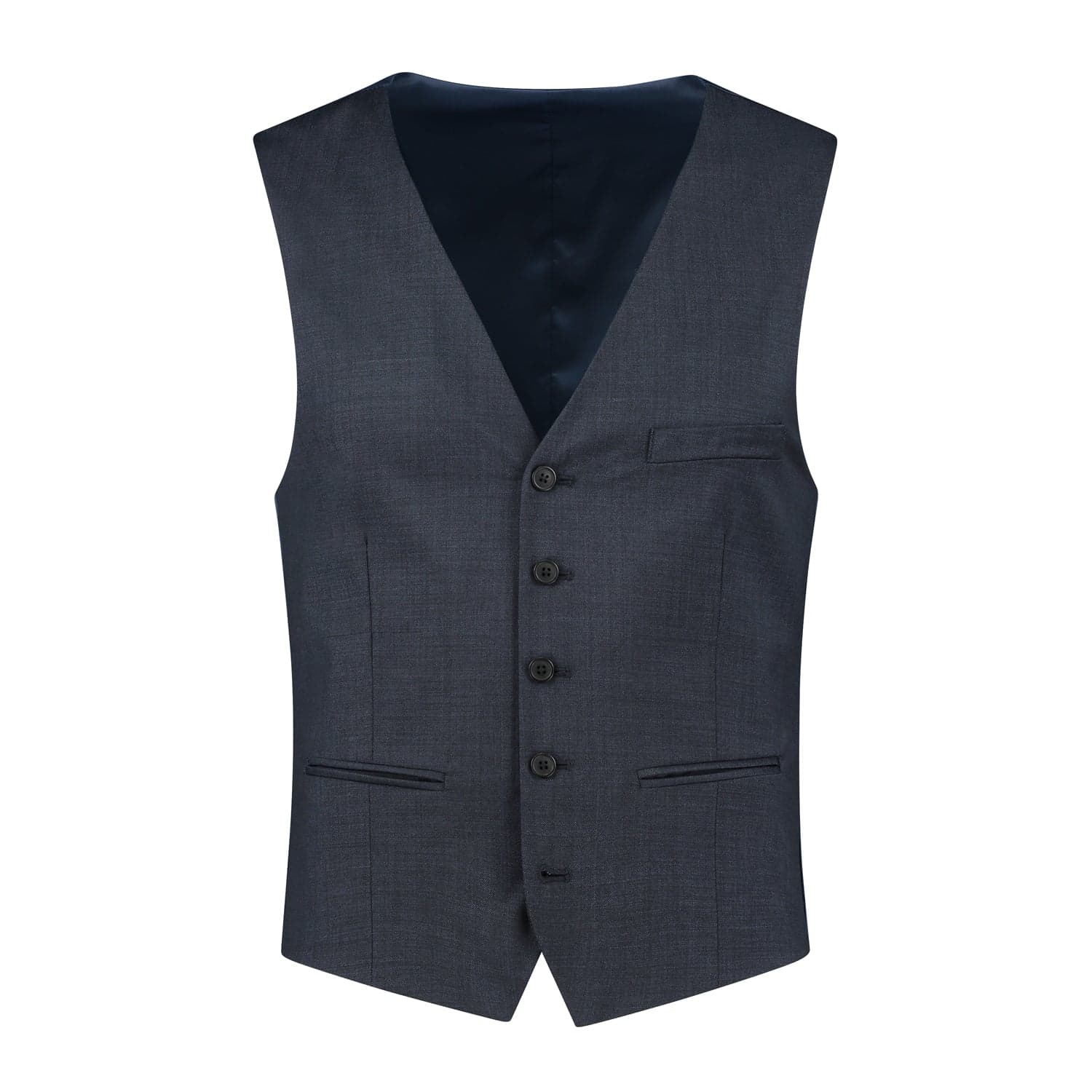 Gilet Wol blauw MixMatch — afbeelding 4