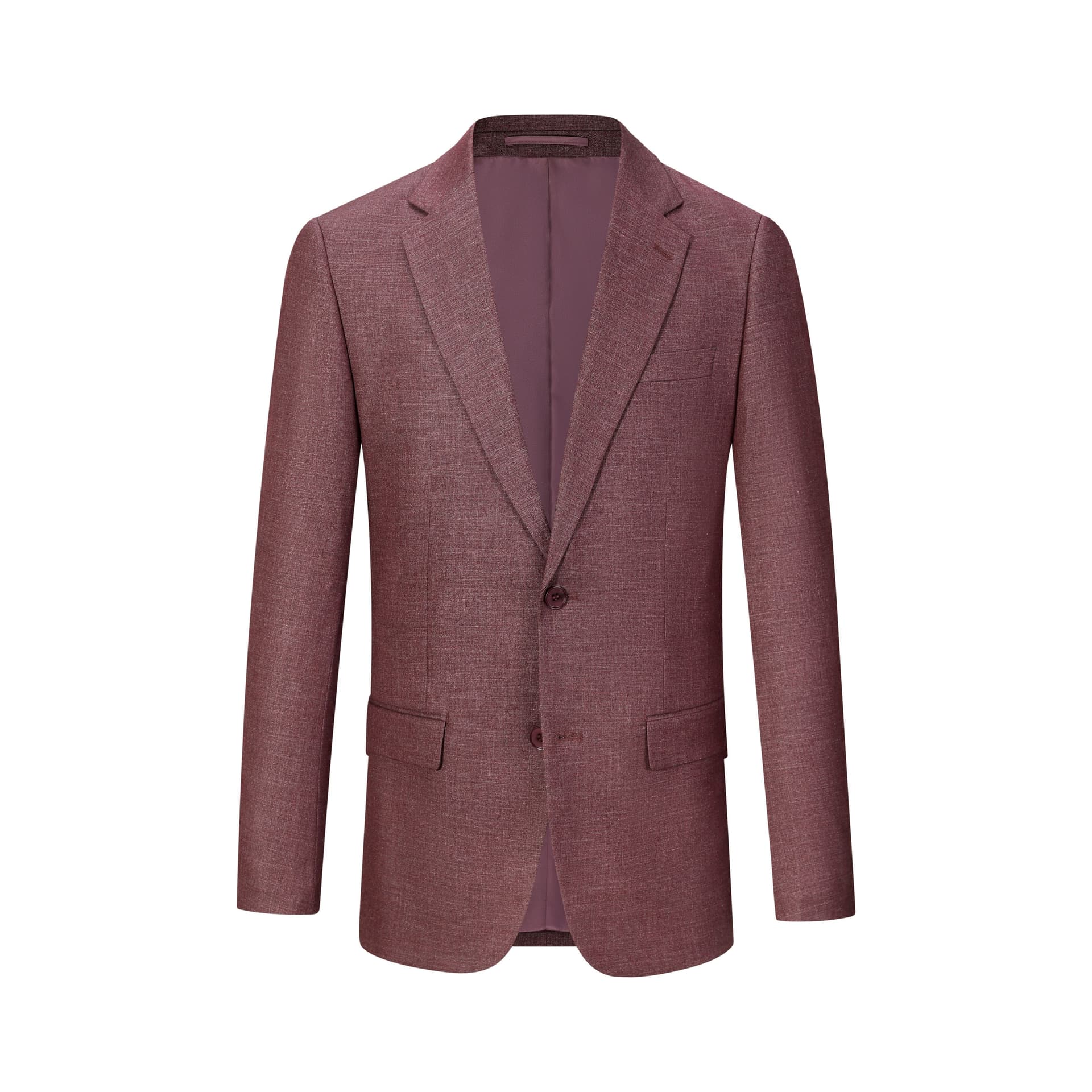 Anzug 3-teilig Aubergine — afbeelding 4