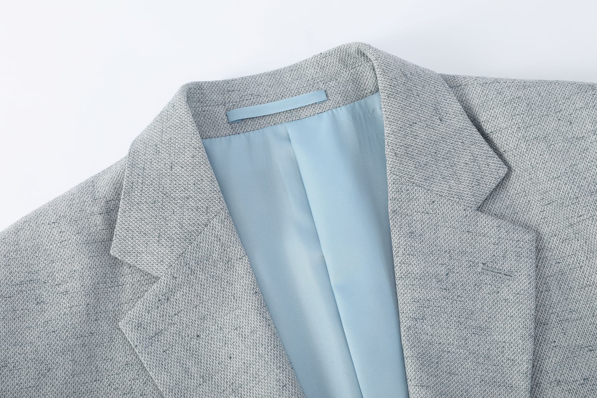 Blazer lino-mezcla verde niebla — afbeelding 6