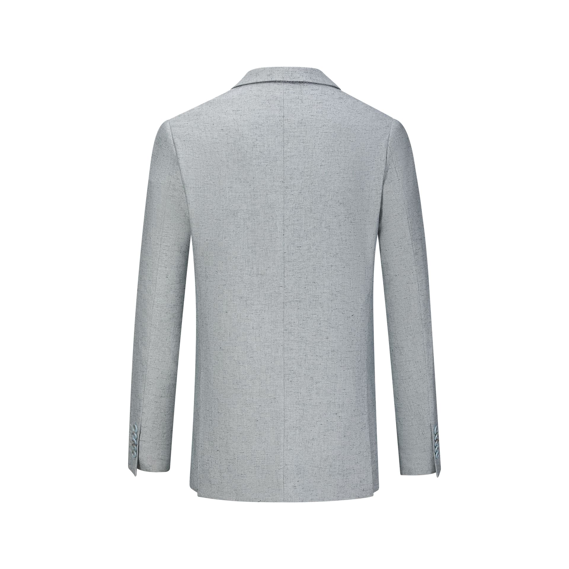 Blazer lino-mezcla verde niebla — afbeelding 8