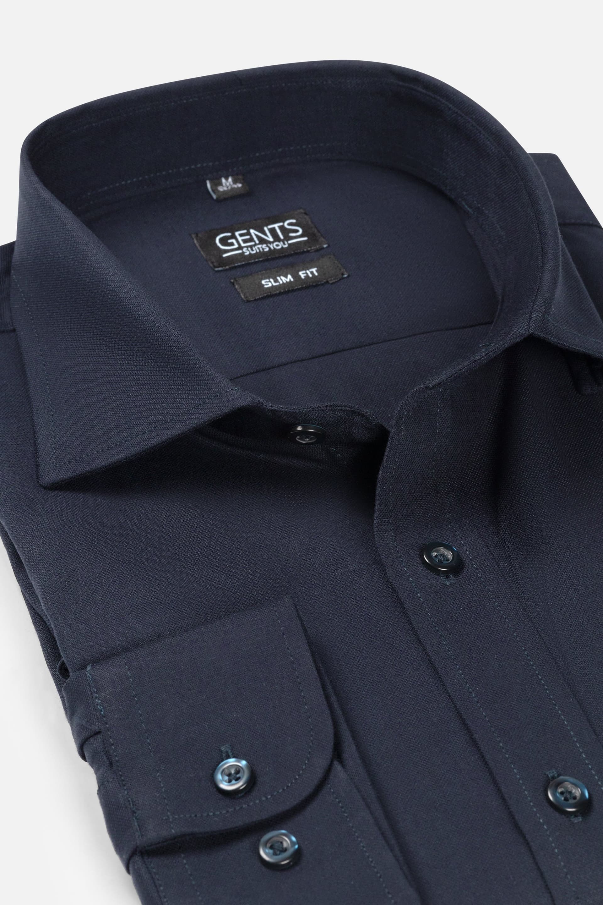 Slim-Fit Bambus Dunkelblau — afbeelding 4