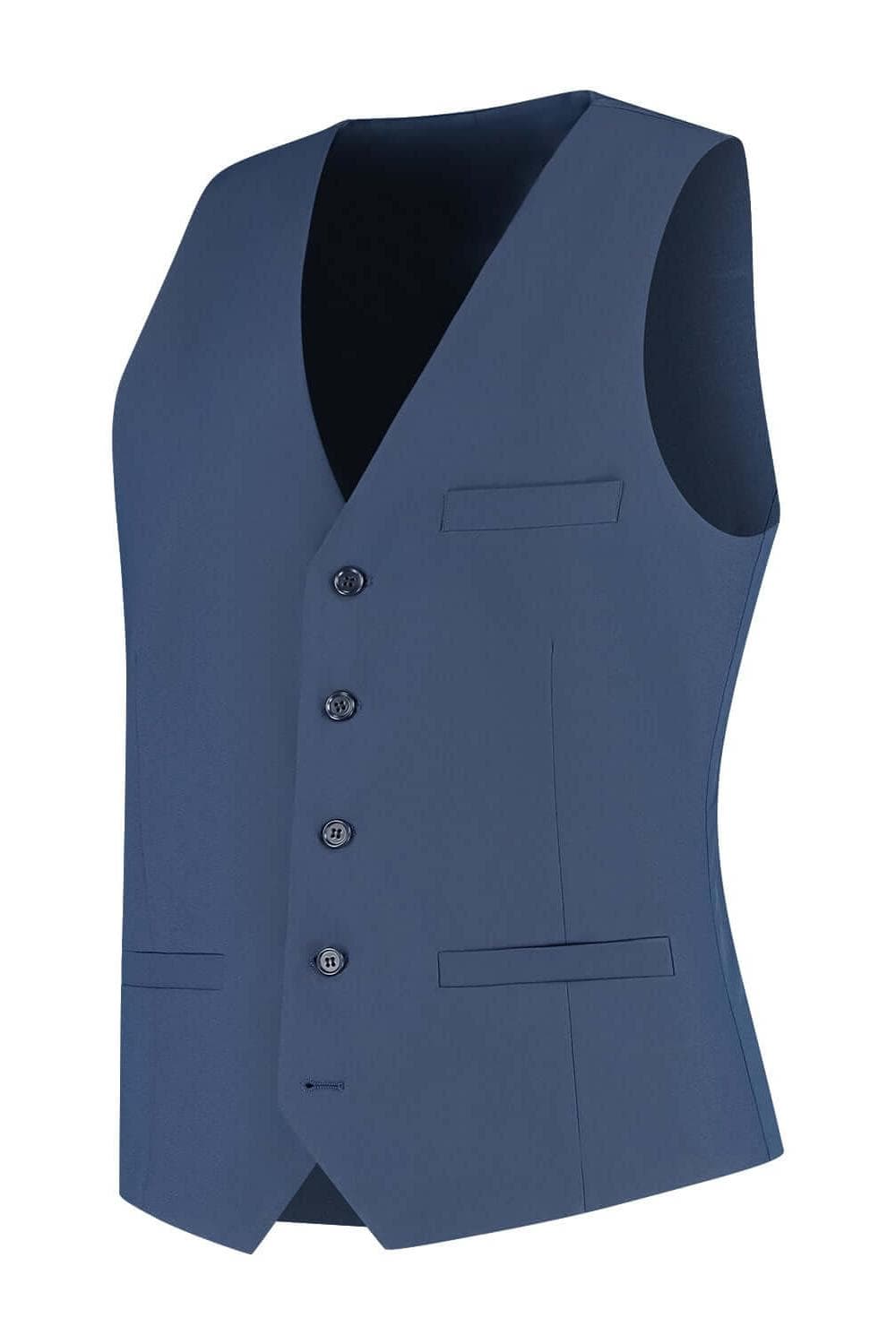 Gilet comfort stretch royalblue Mixmatch — afbeelding 3