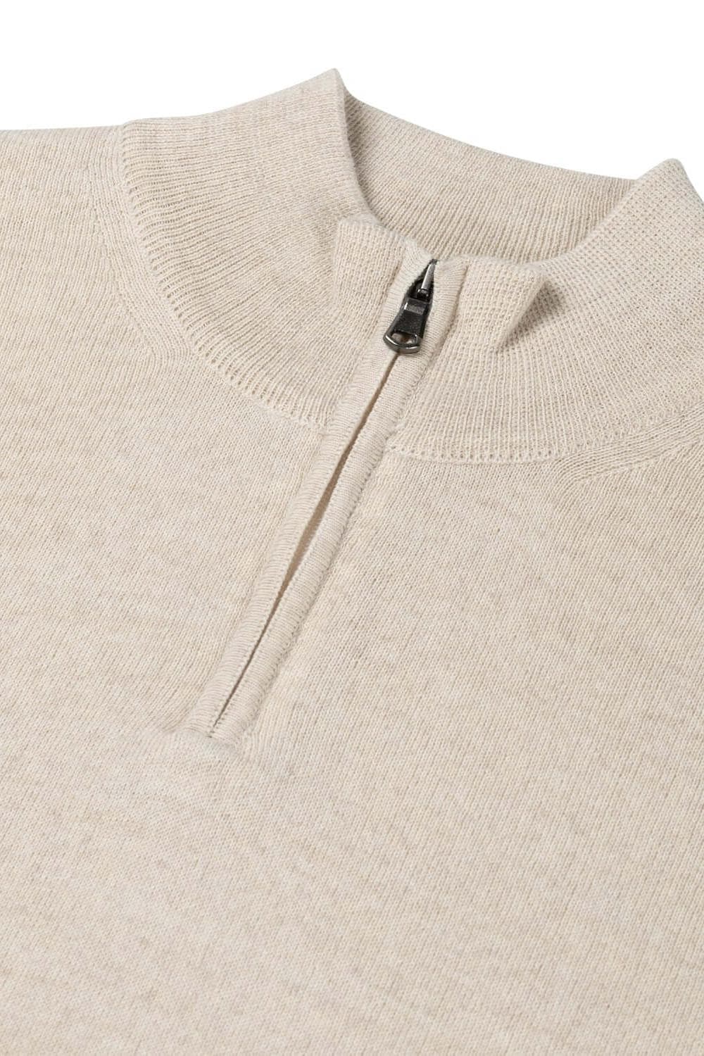 Half-Zip Merino Blend Off-White — afbeelding 4