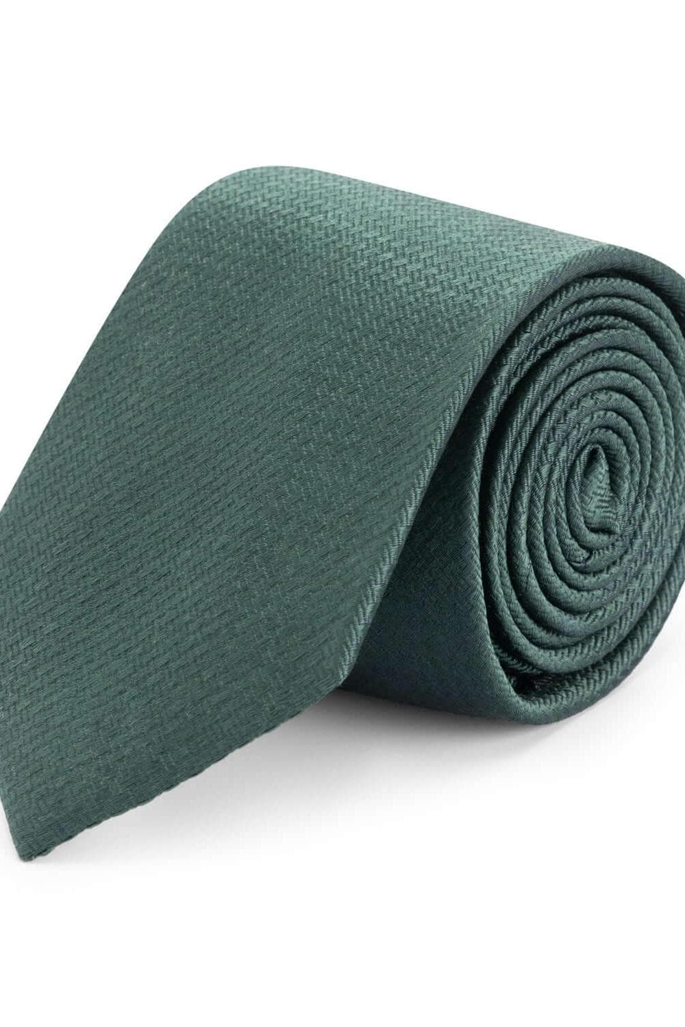Stropdas zijde patronen groen, elegante groene zijde microprint-das, perfect voor formele gelegenheden.