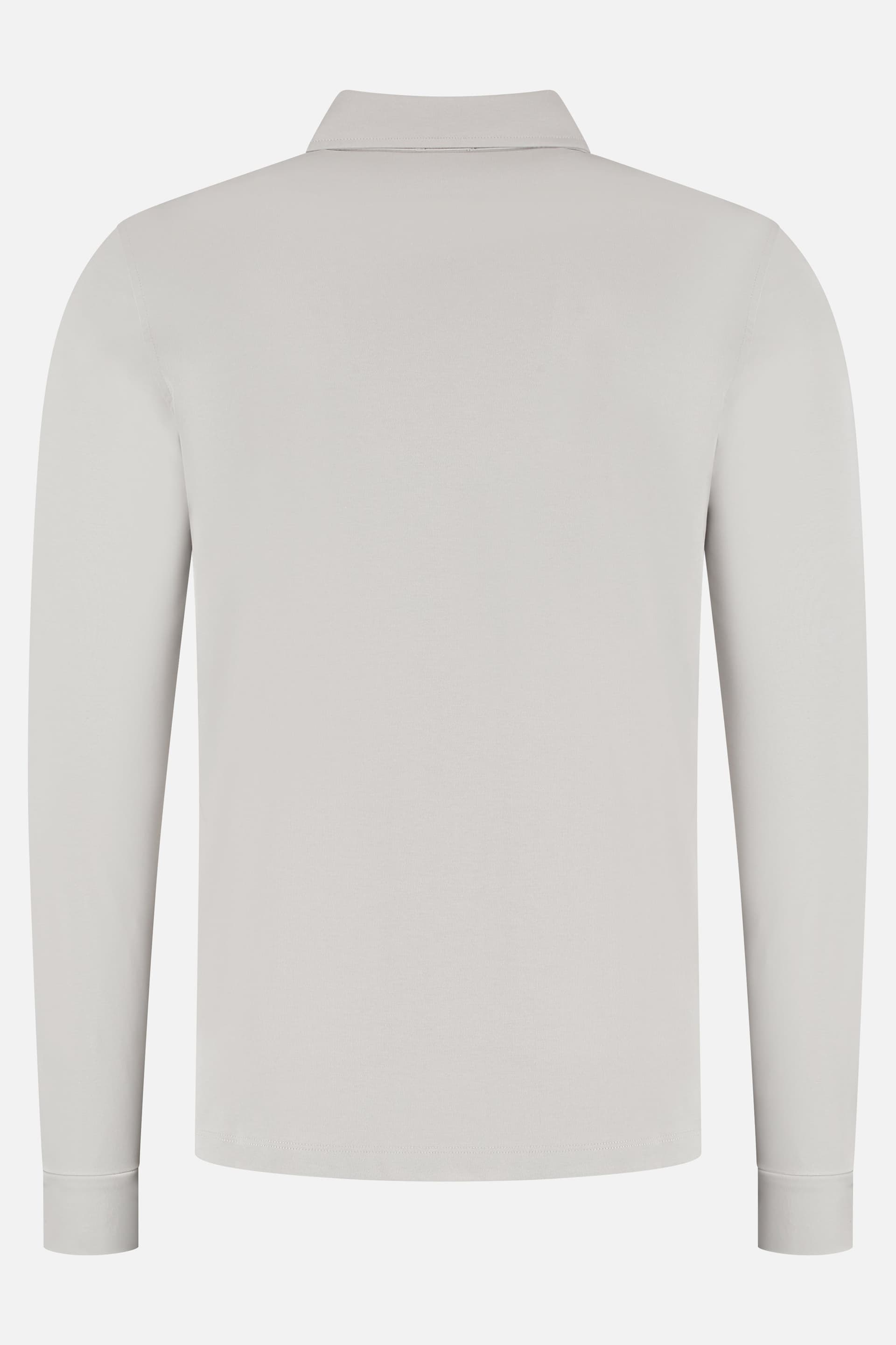 Trui polo liquid cotton agaatgrijs — afbeelding 4