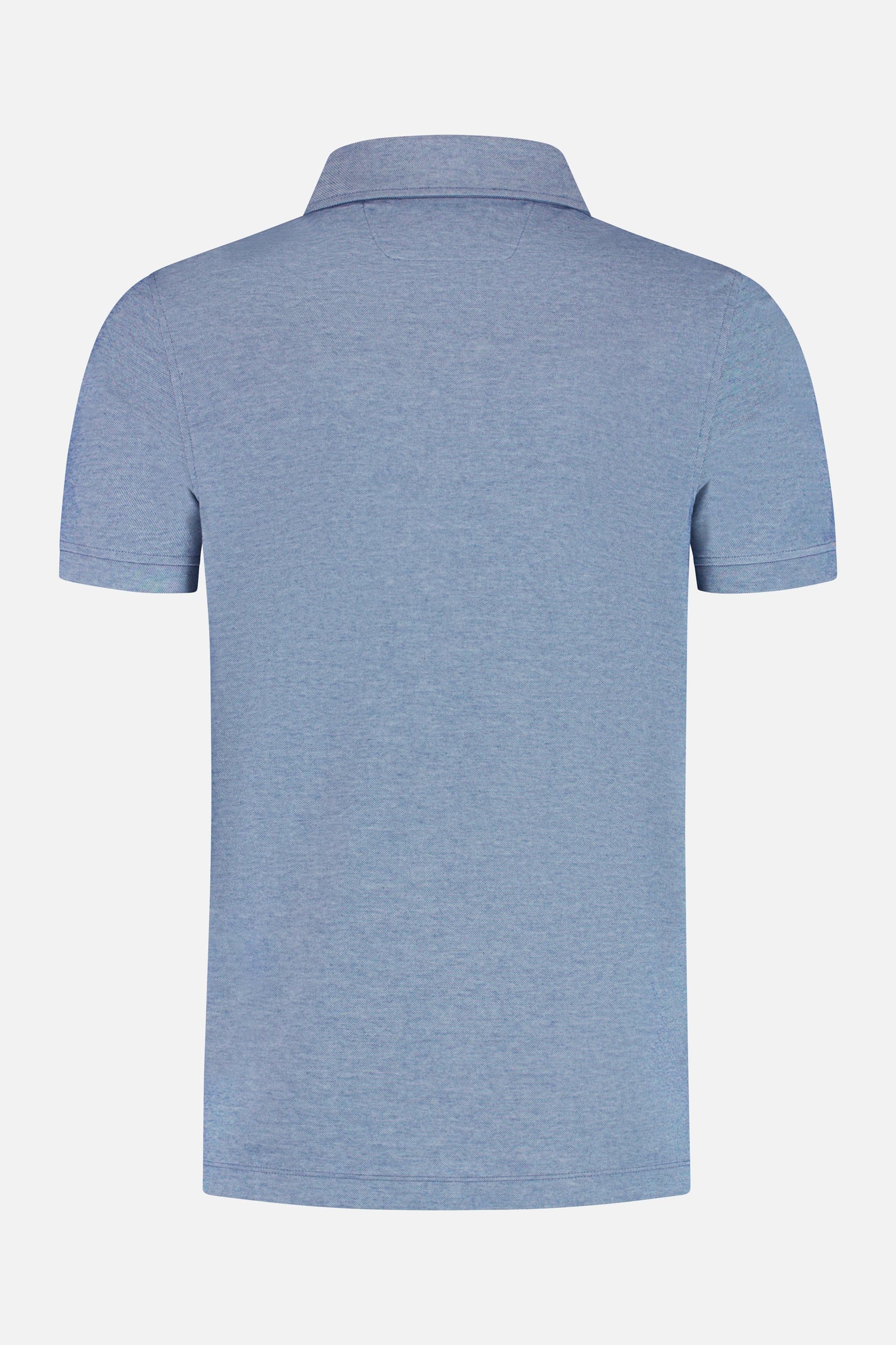 Shirt-polo 2-tone denimblauw — afbeelding 5