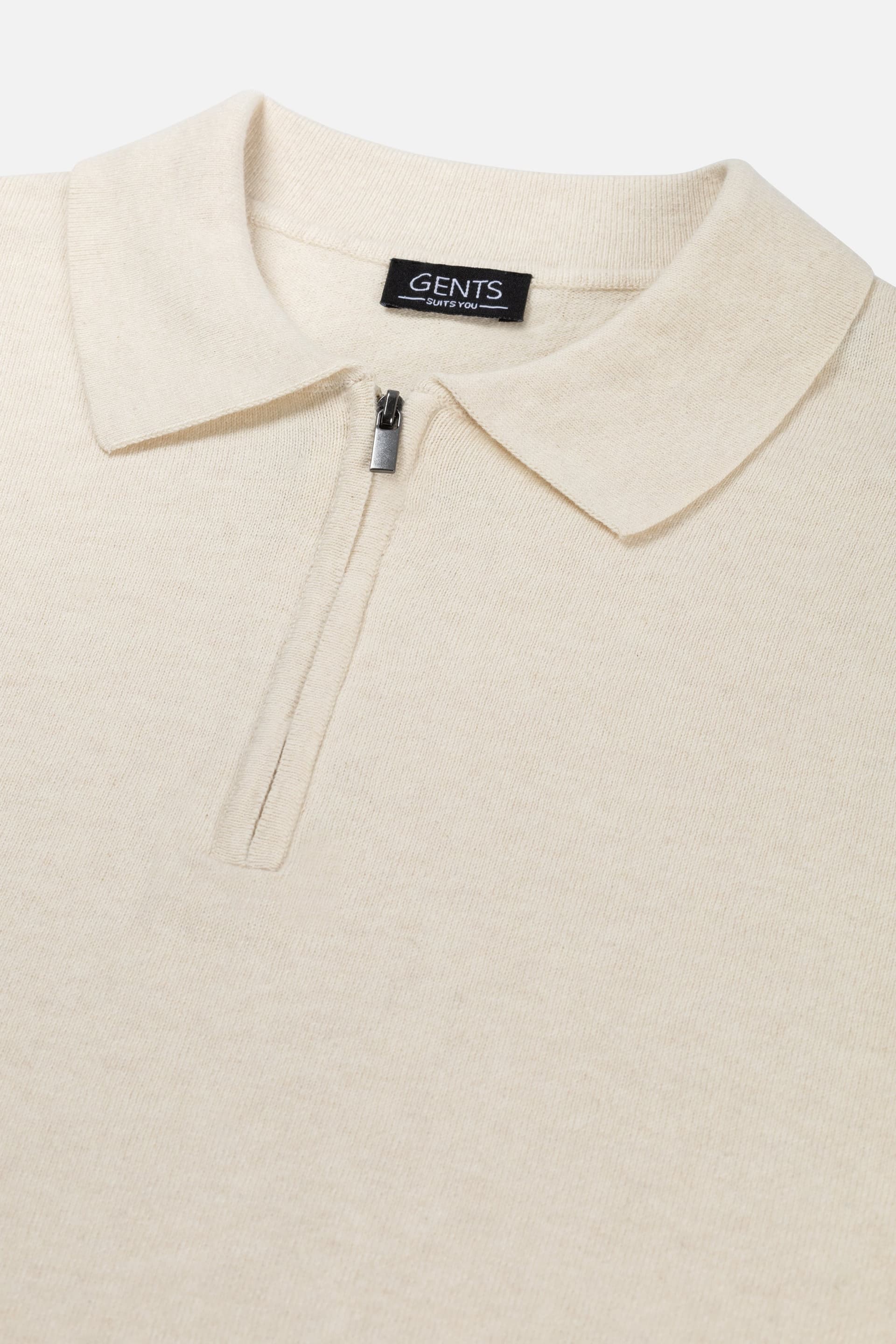 Polo mit Reißverschluss Off-White — afbeelding 5