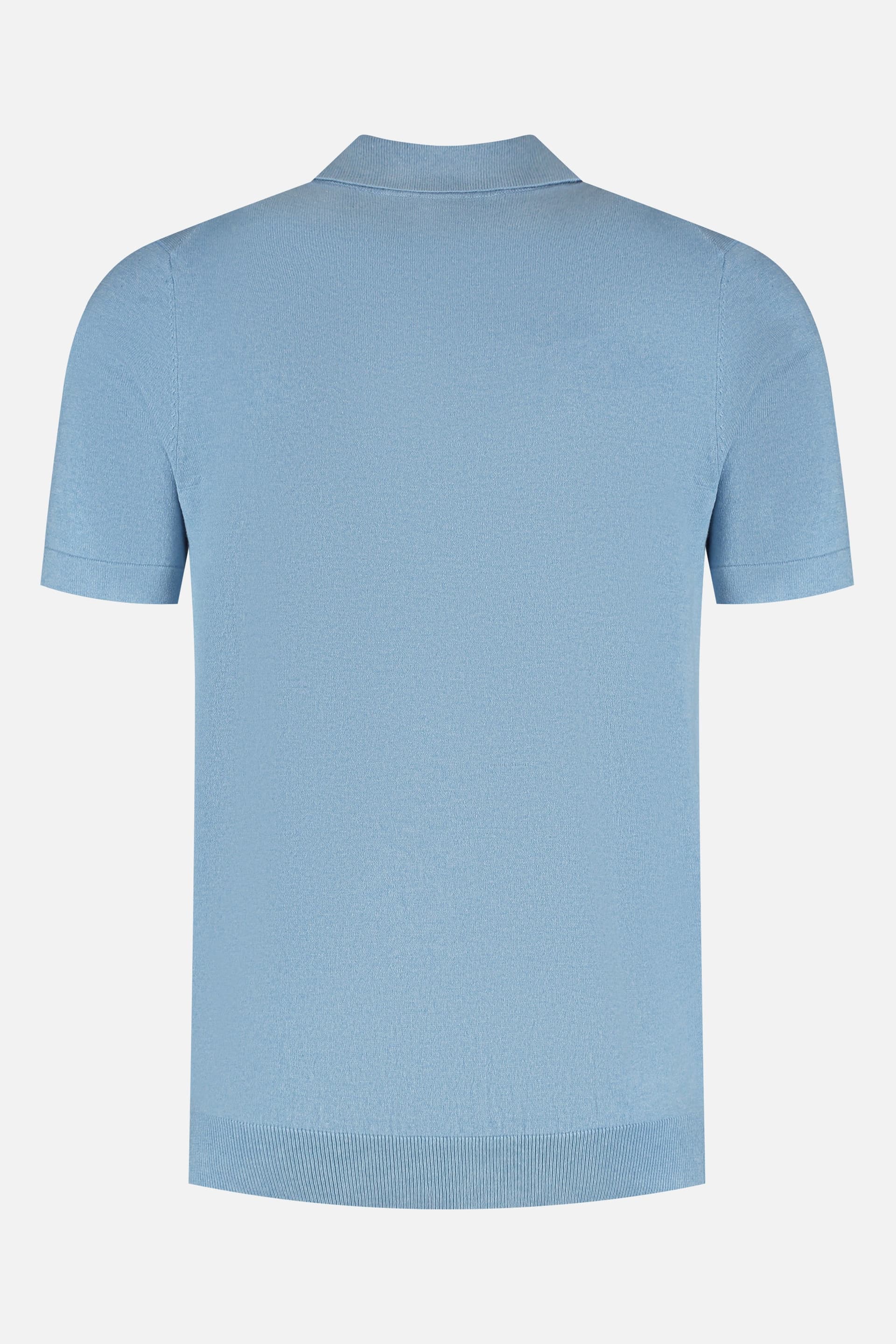 Polo rits lichtblauw — afbeelding 6