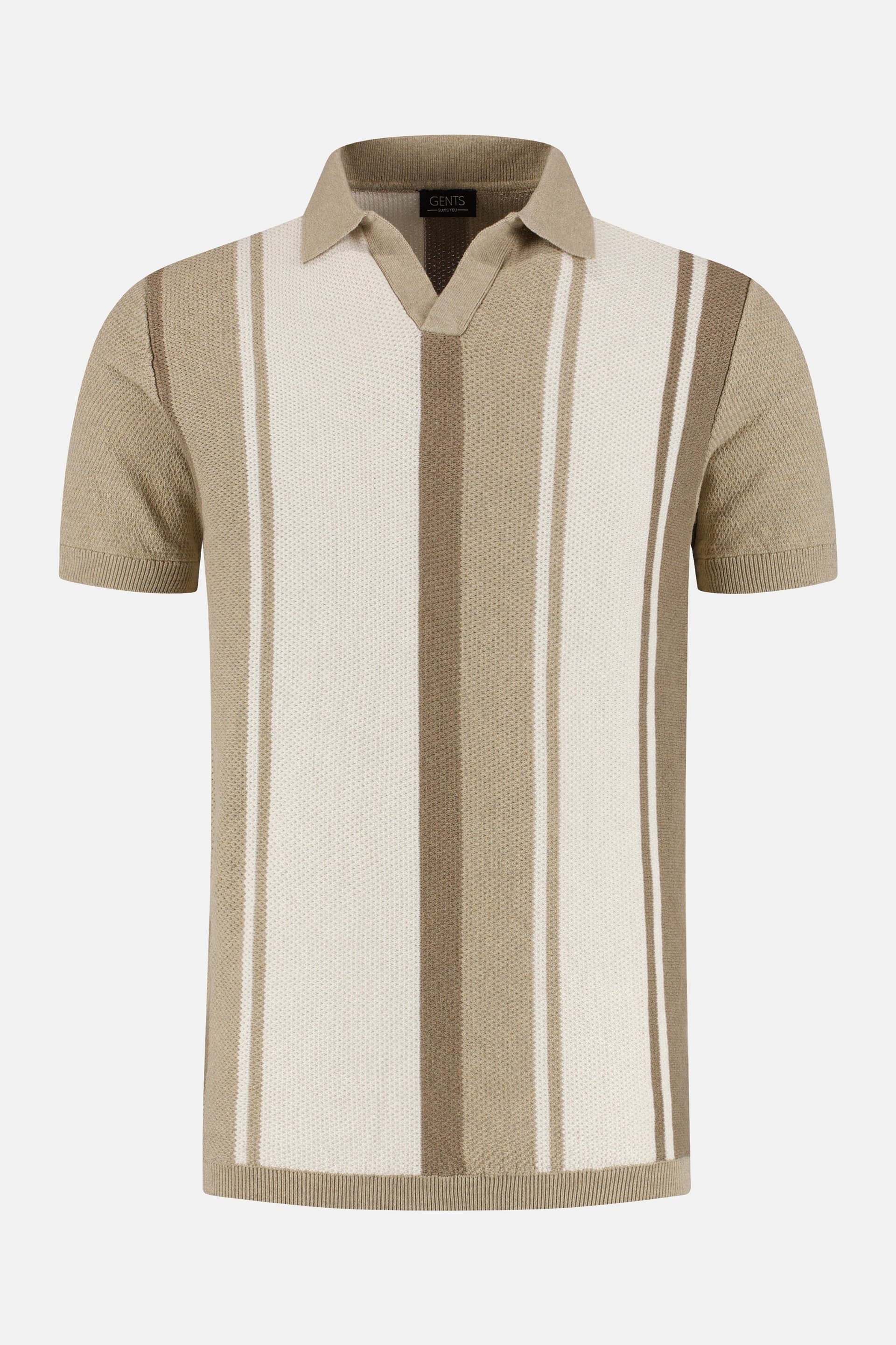 Polo riva streep bruin — afbeelding 4