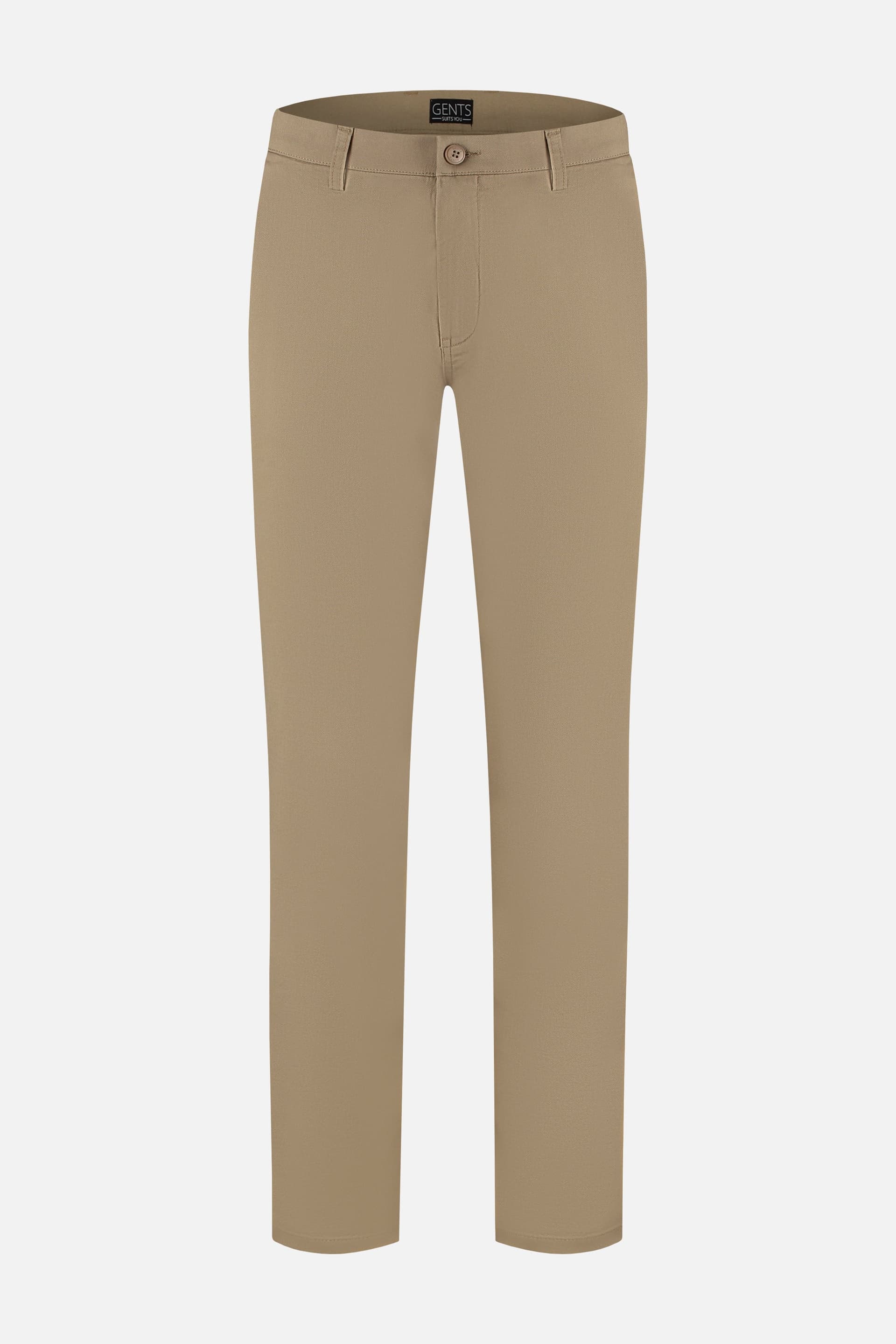 Chino Stretch Dobby Braun — afbeelding 3