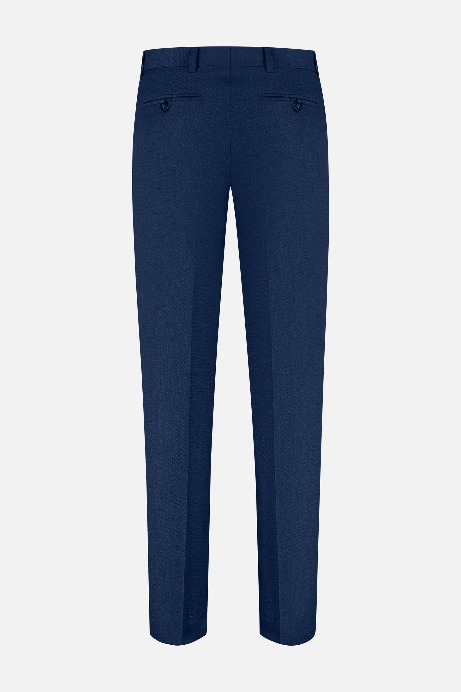 Pak wol structuur saffierblauw — afbeelding 8