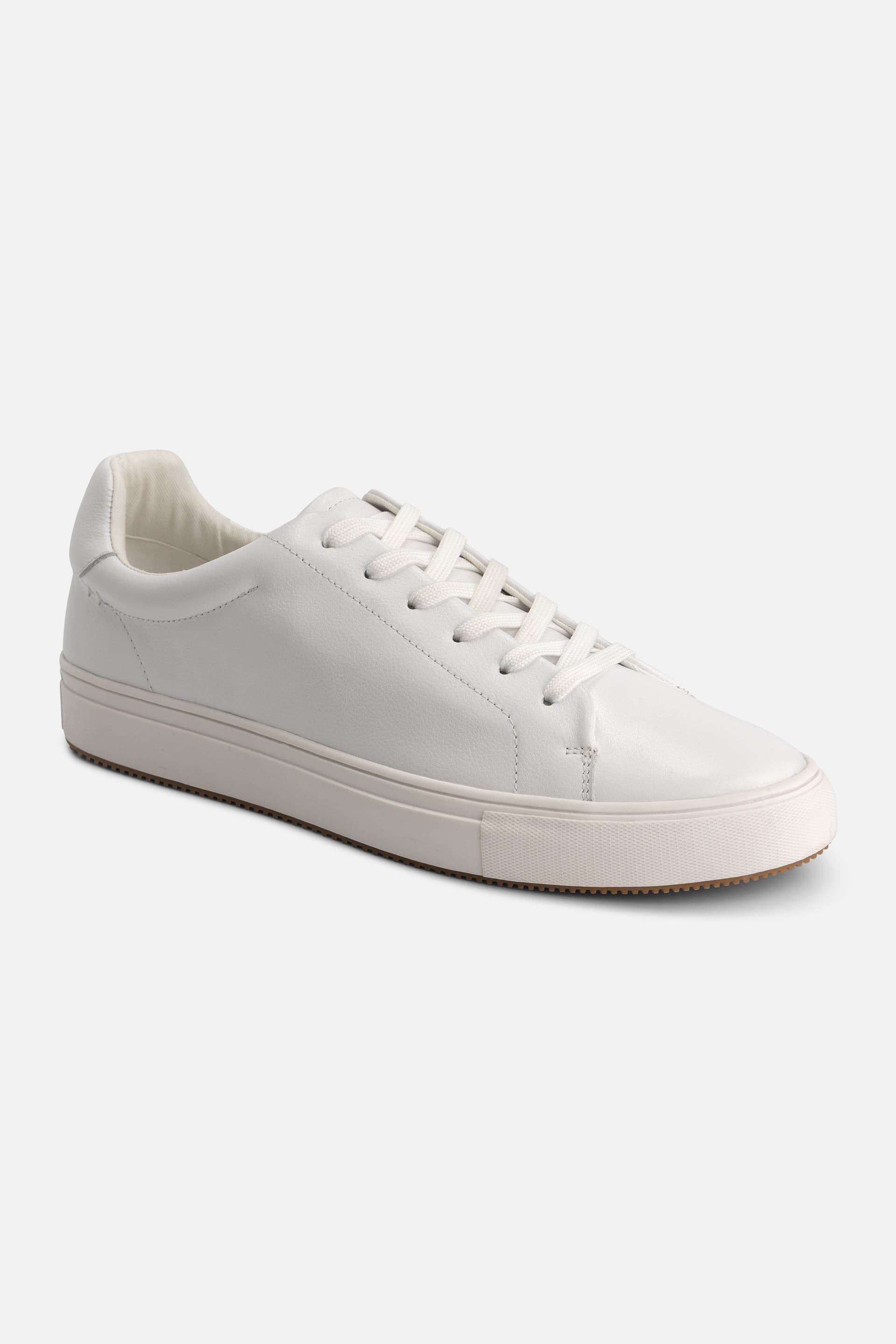 Sneaker leer glad wit — afbeelding 4