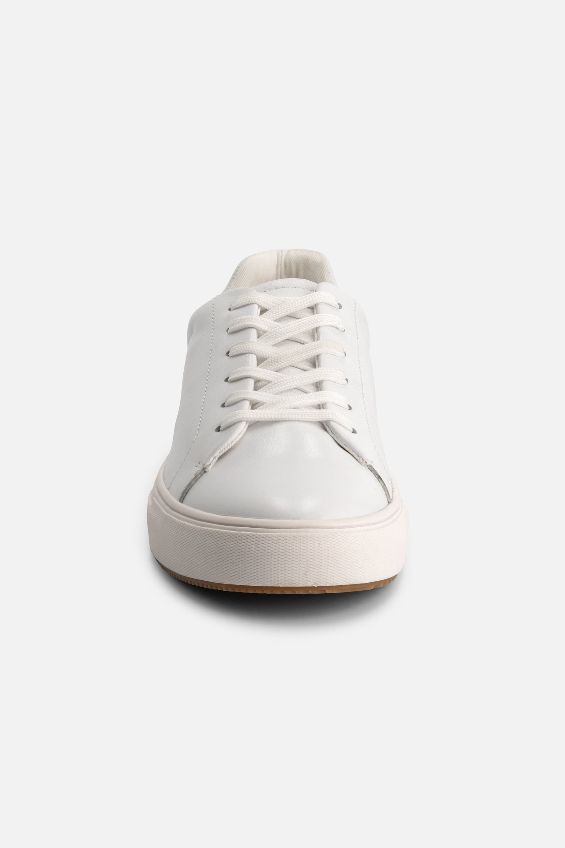 Sneaker leer glad wit — afbeelding 6