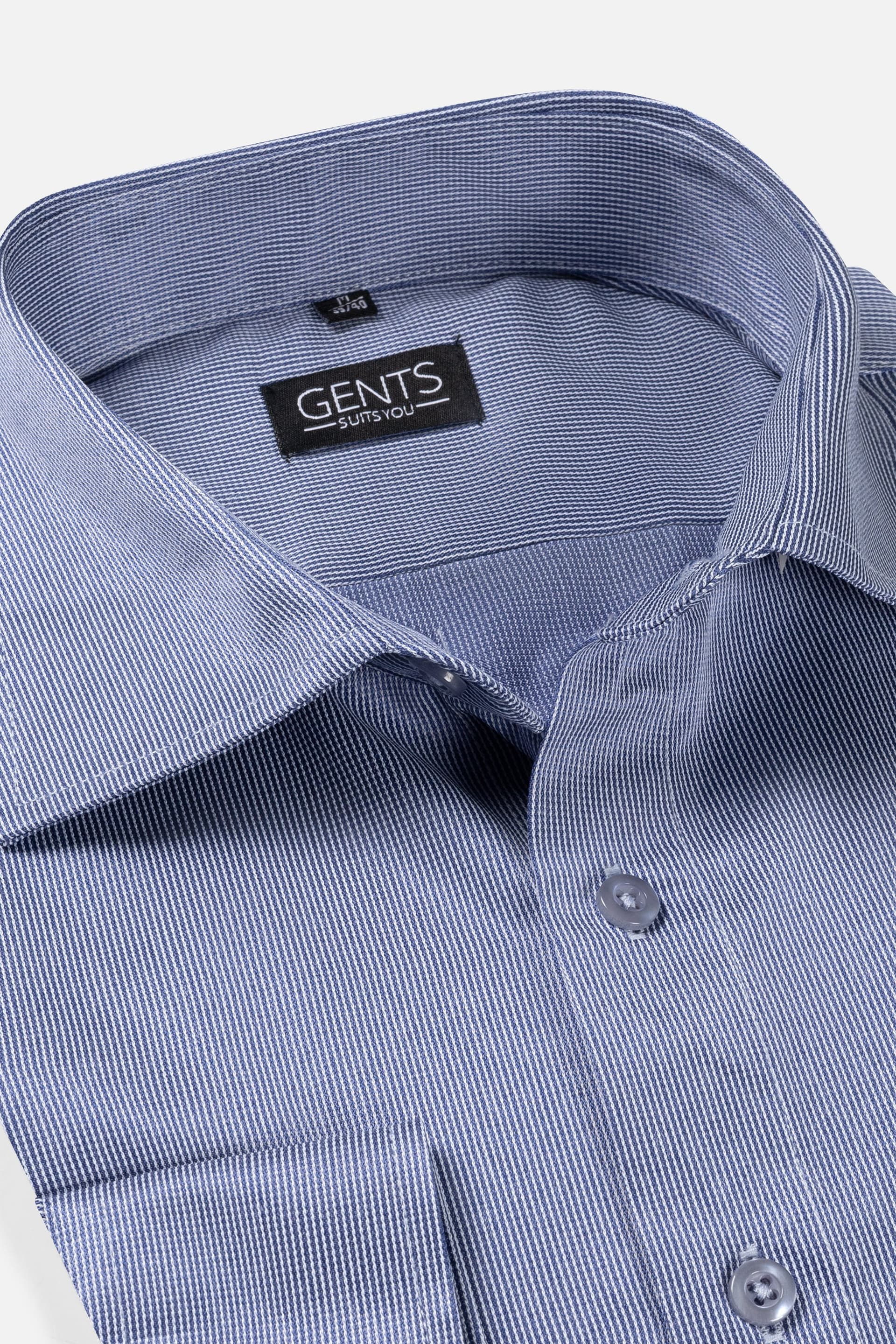 Hemd structuur blauw — afbeelding 3