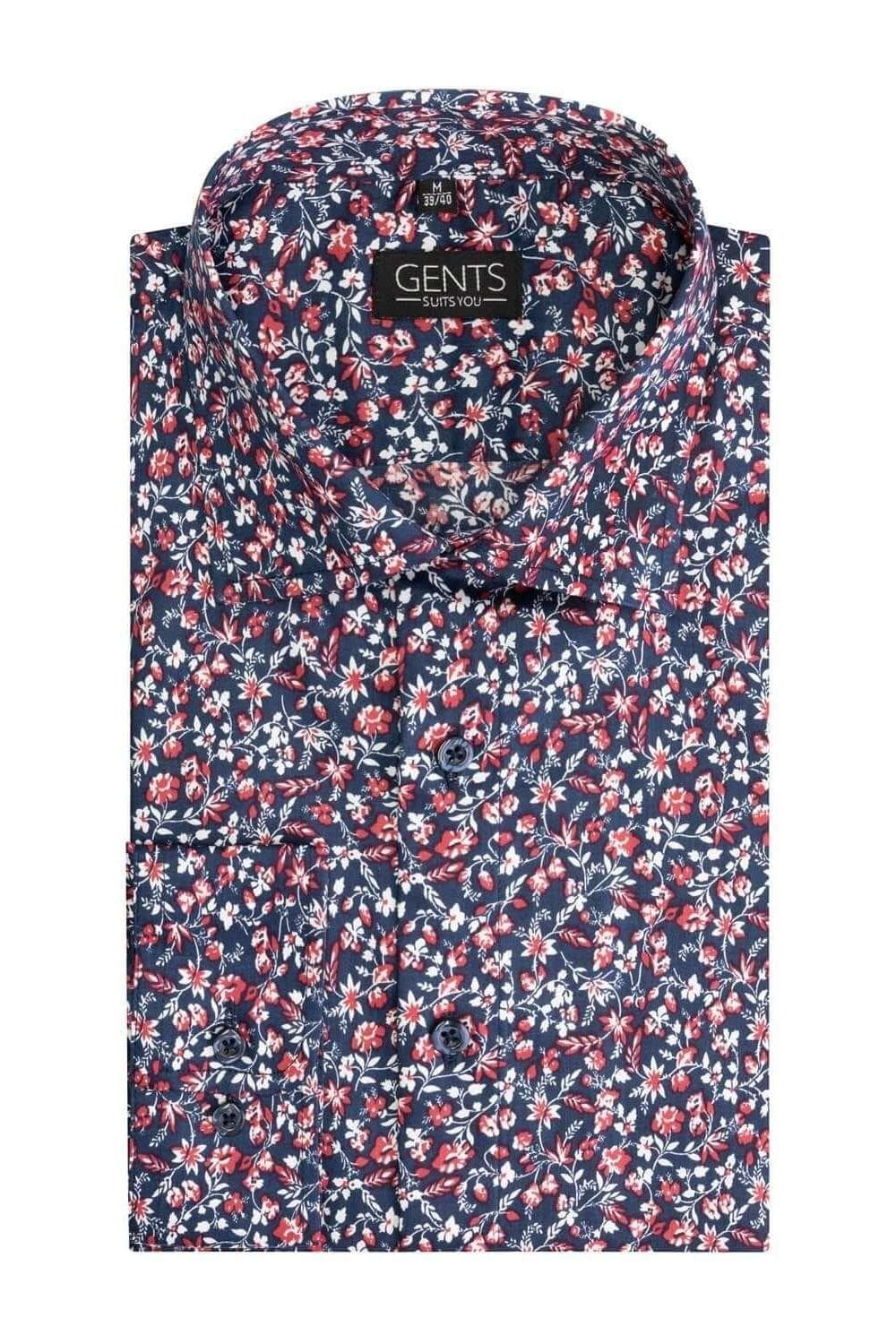 Bloemprint blauw