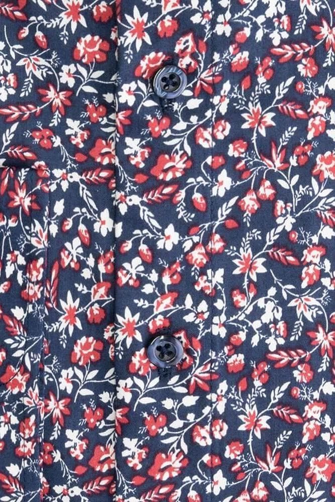 Bloemprint blauw