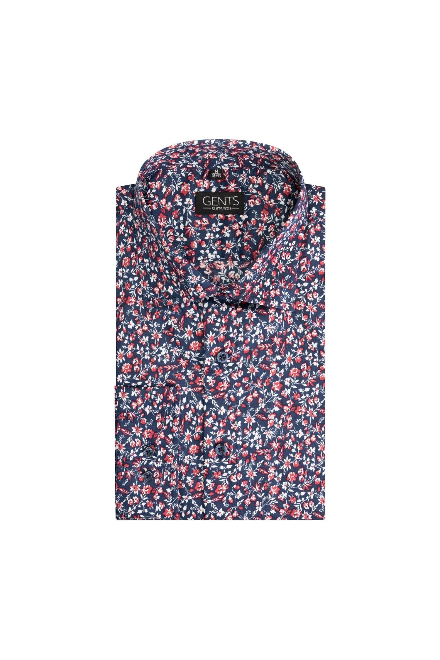 Bloemprint blauw