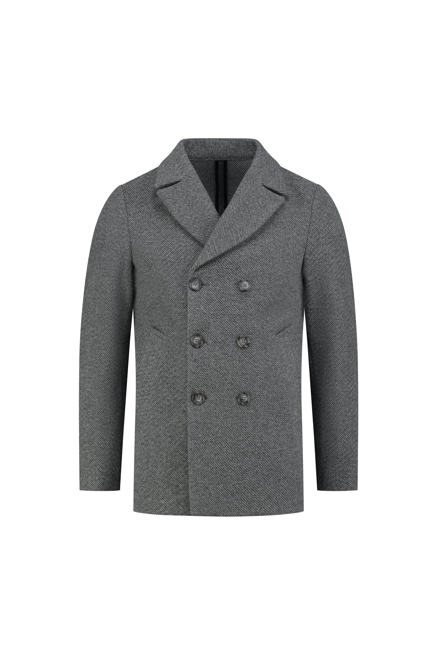 Grey Peacoat — image 4