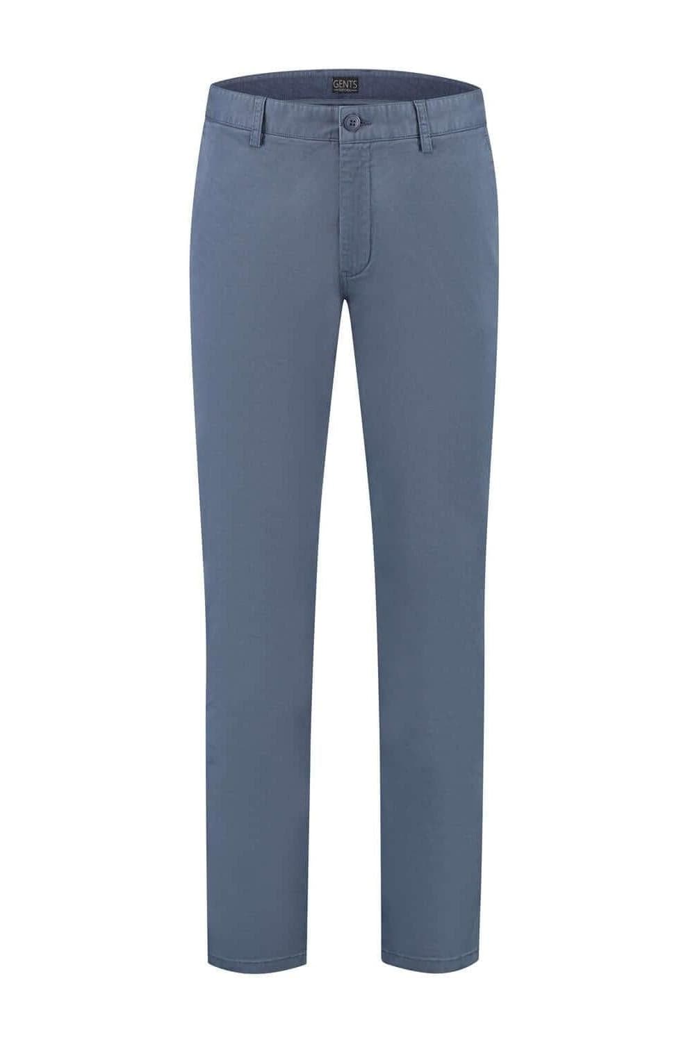 Chino print blauw