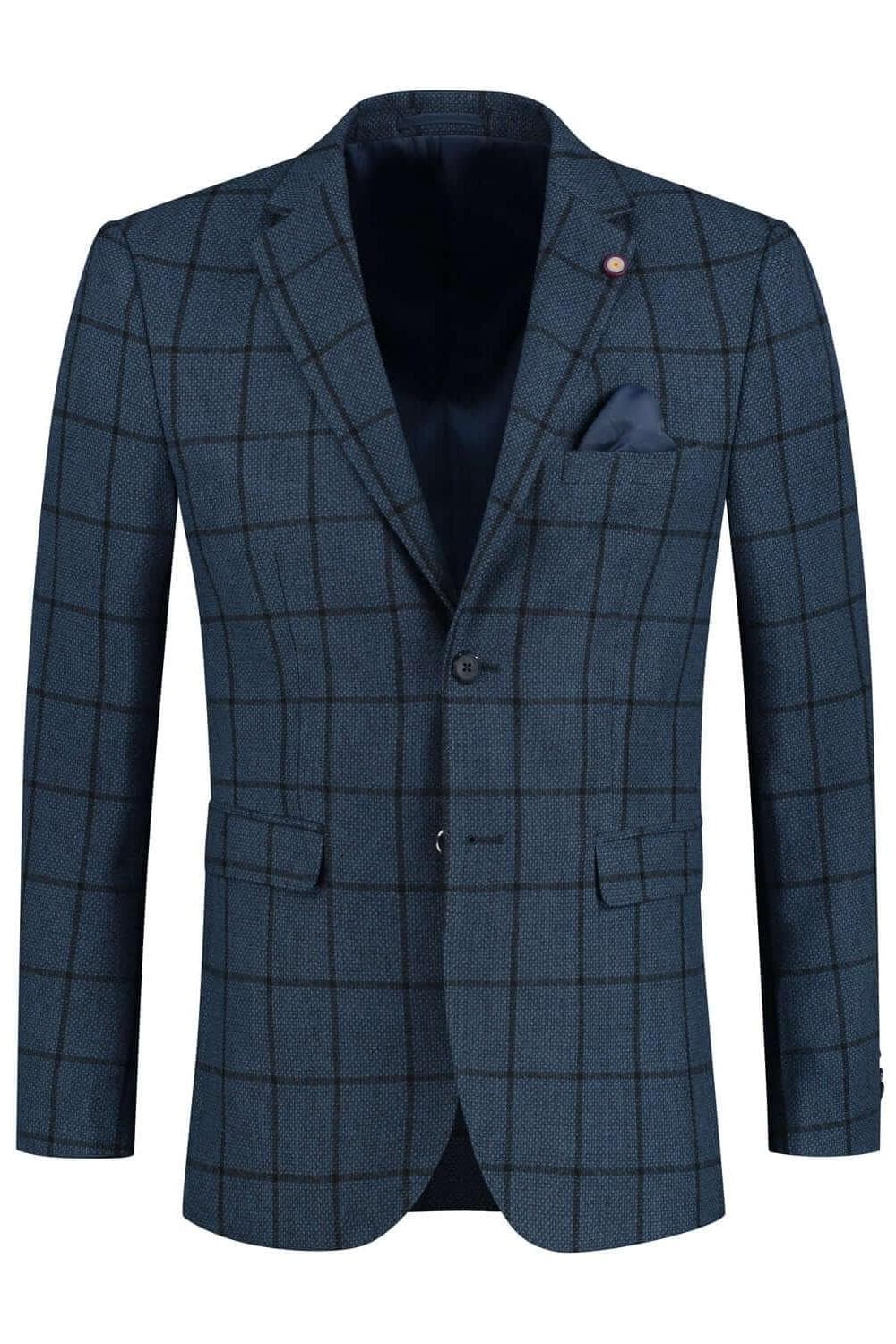 Check jacket blue — image 1