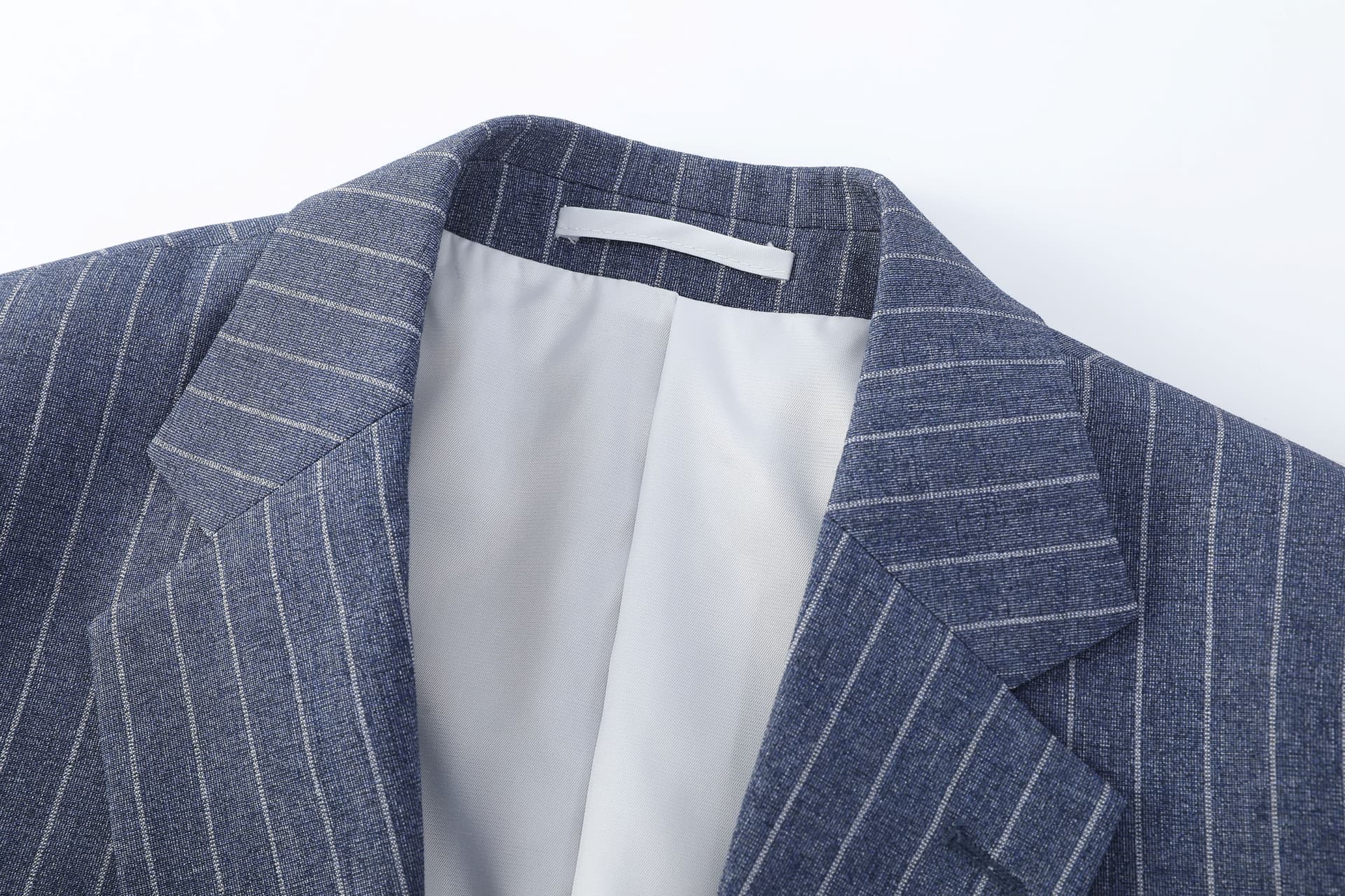 Sakko Nadelstreifen Denimblau — afbeelding 5