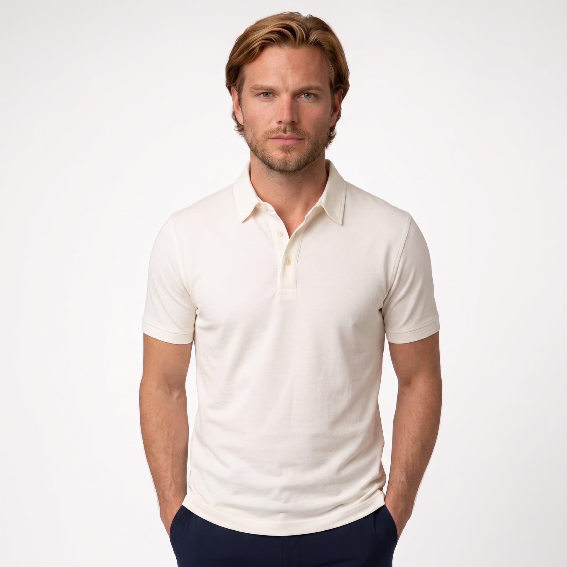 Polo shirt blanco — afbeelding 2