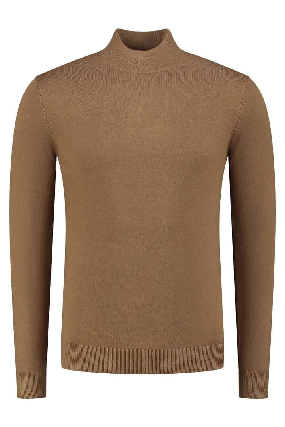 Turtle neck camel
