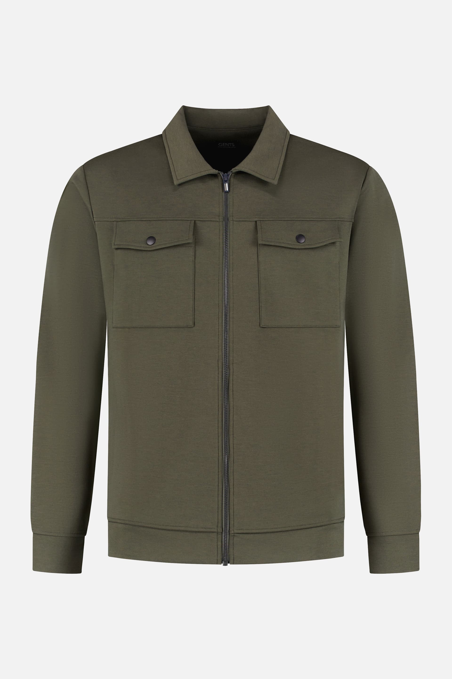 Overshirt sweat groen