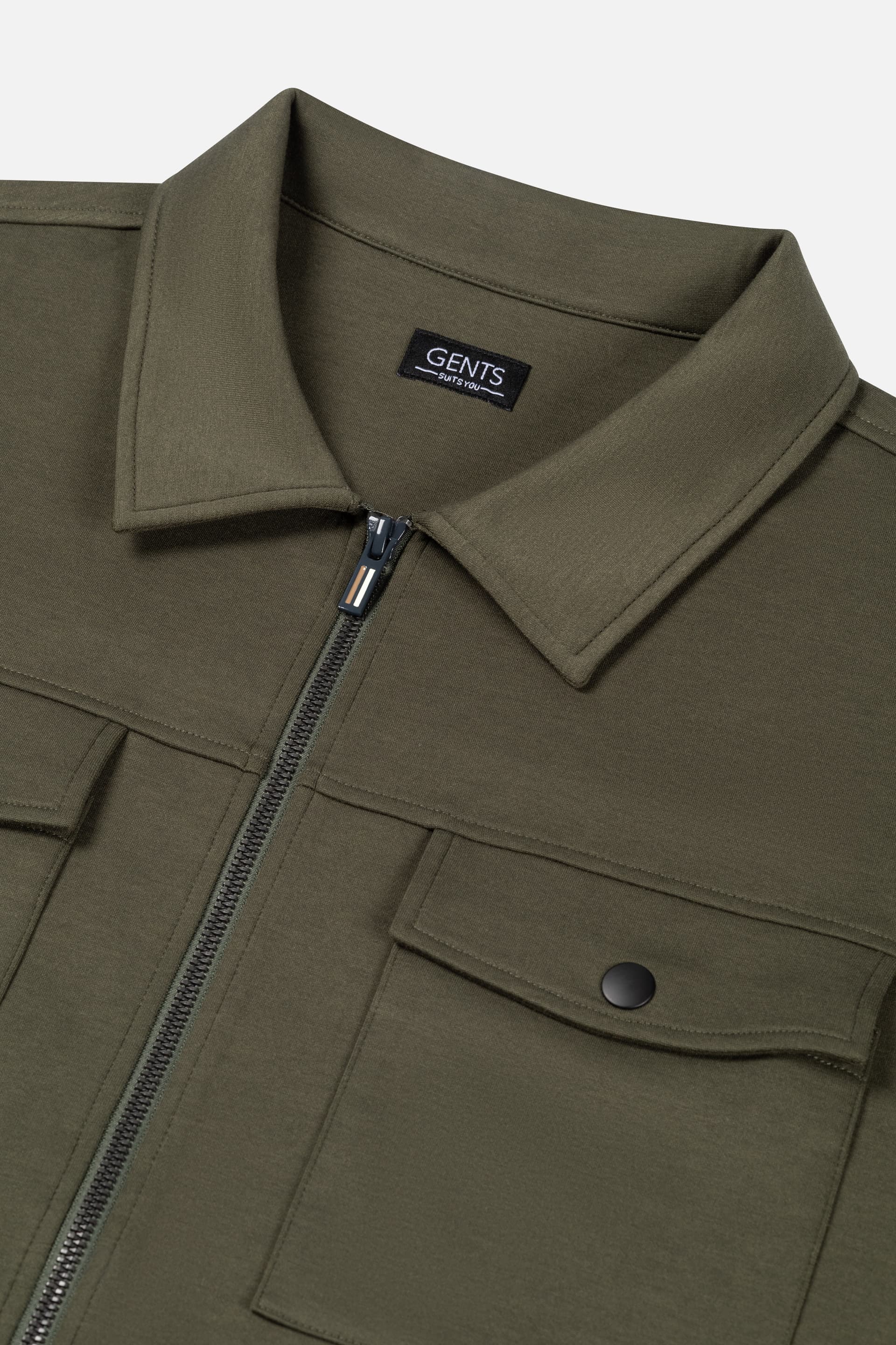 Overshirt sweat groen
