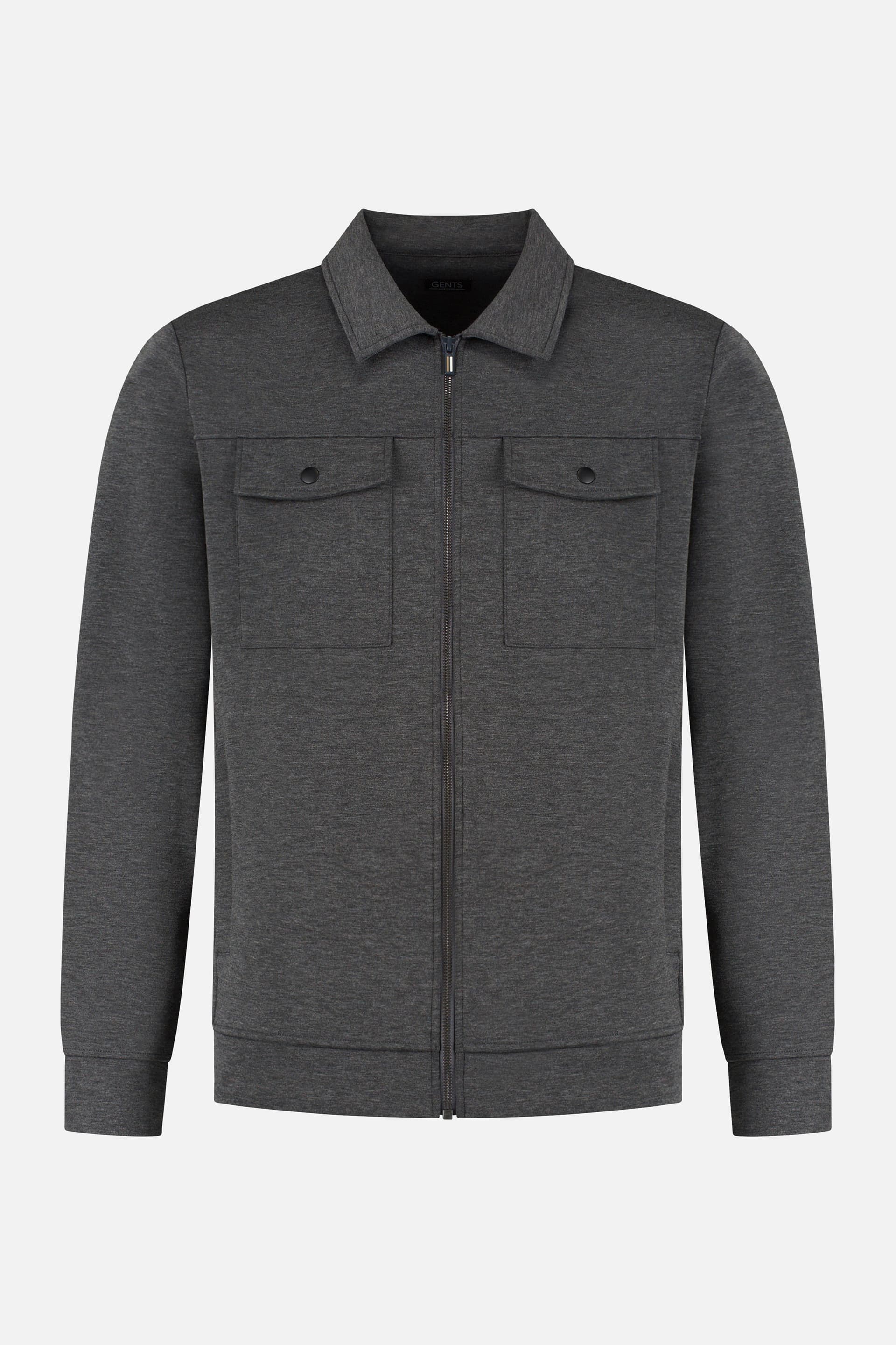 Overshirt sweat grijs