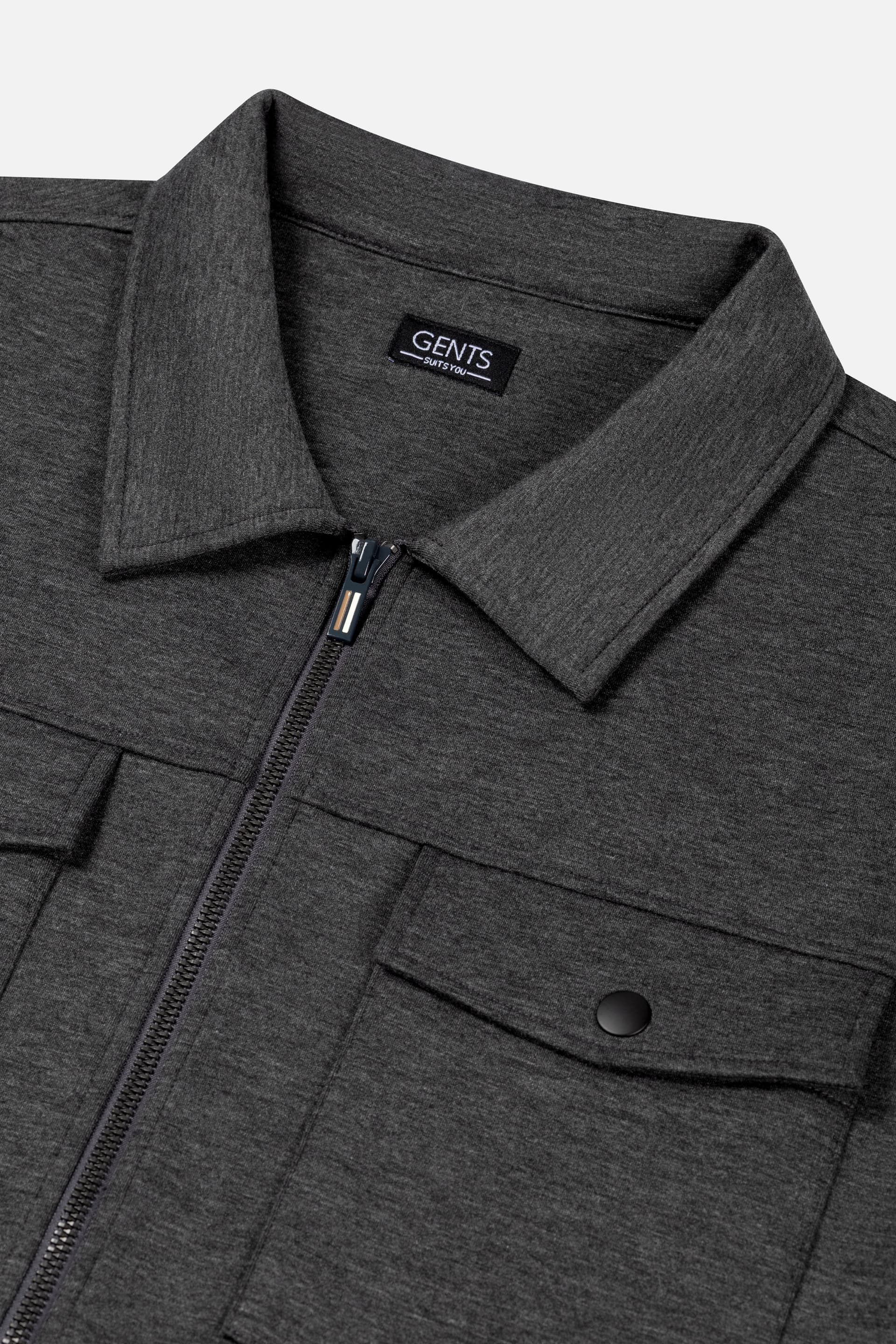 Overshirt sweat grijs