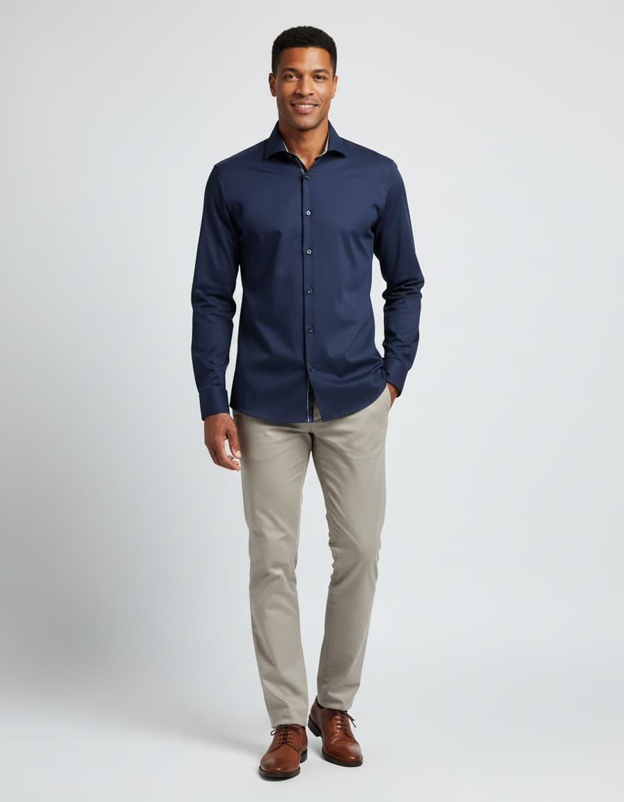Overhemd Blumfontain — op model