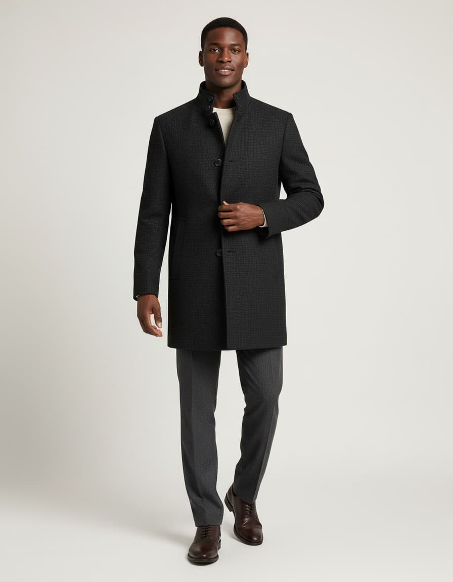 Coat stand-up antra — op model