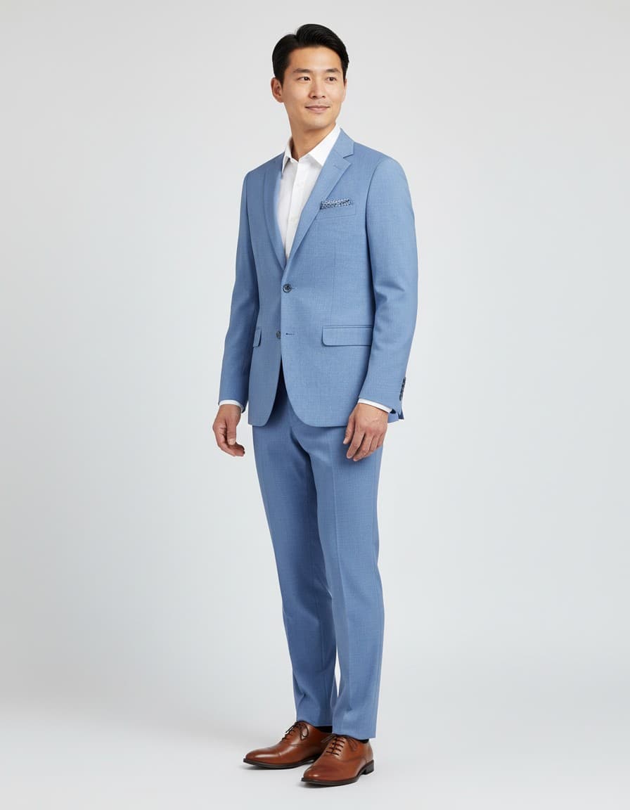 Colbert linnenlook — op model