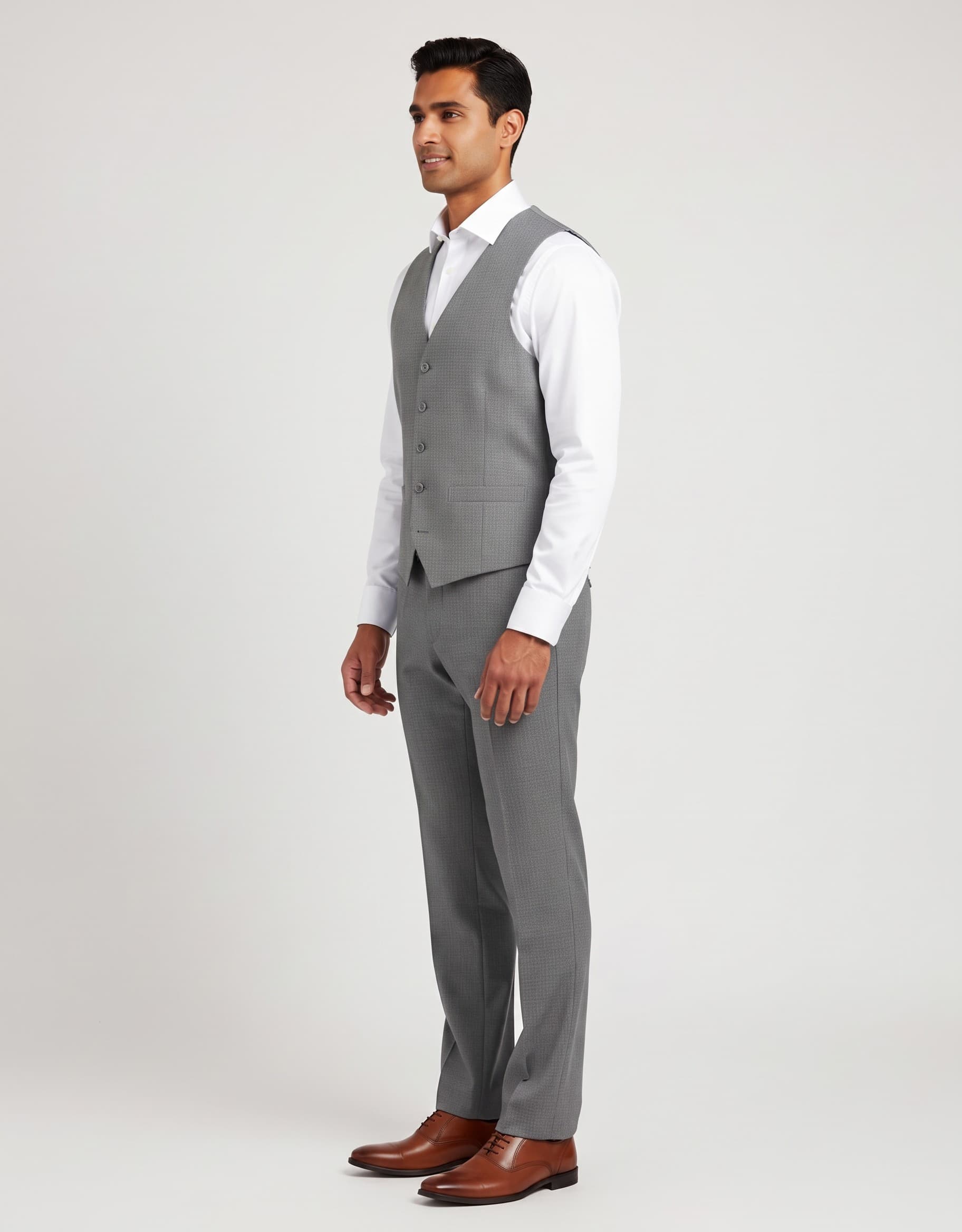 Gilet stretch — op model