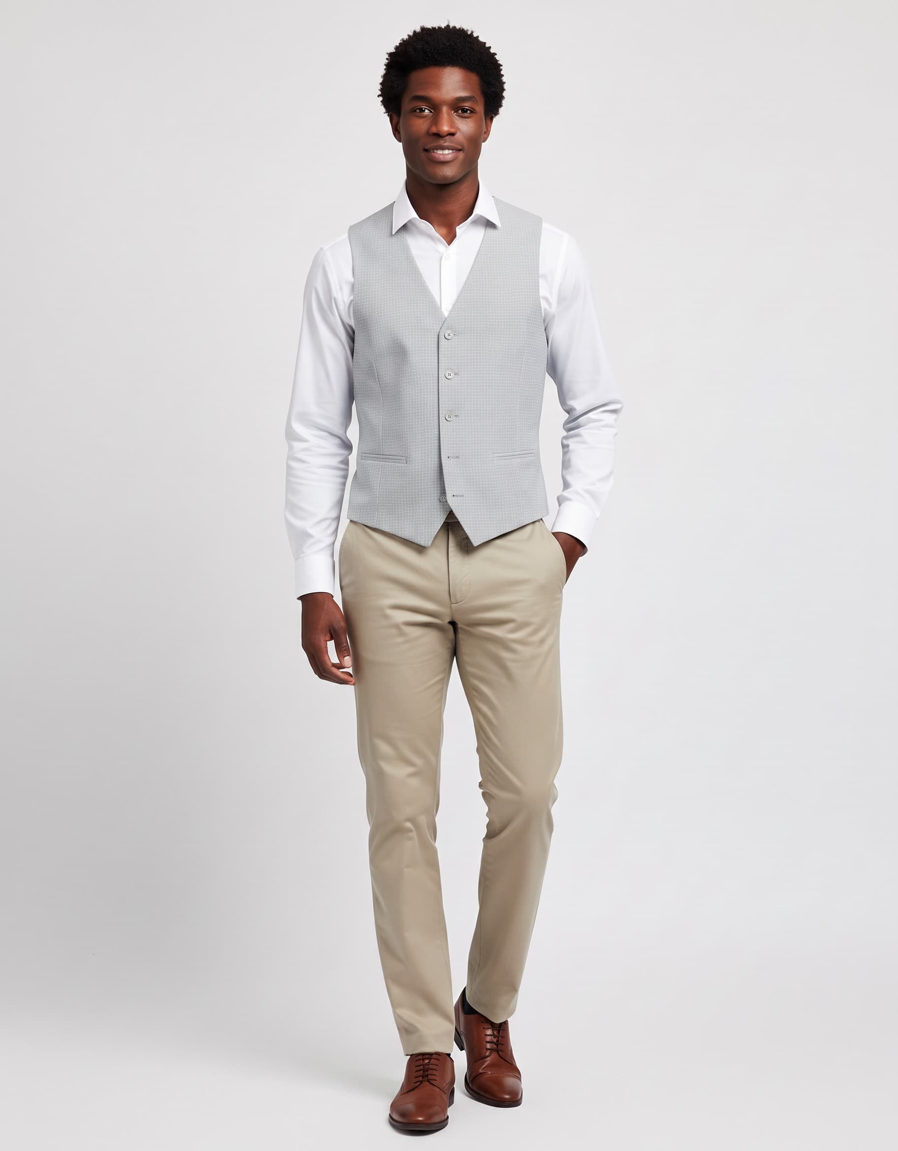 Gilet structuur — op model