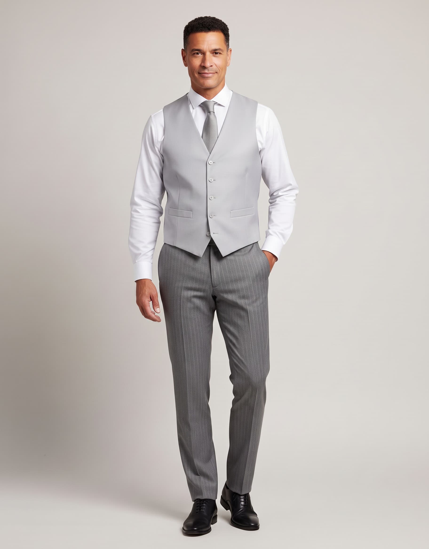 Jacquet vest pv — op model