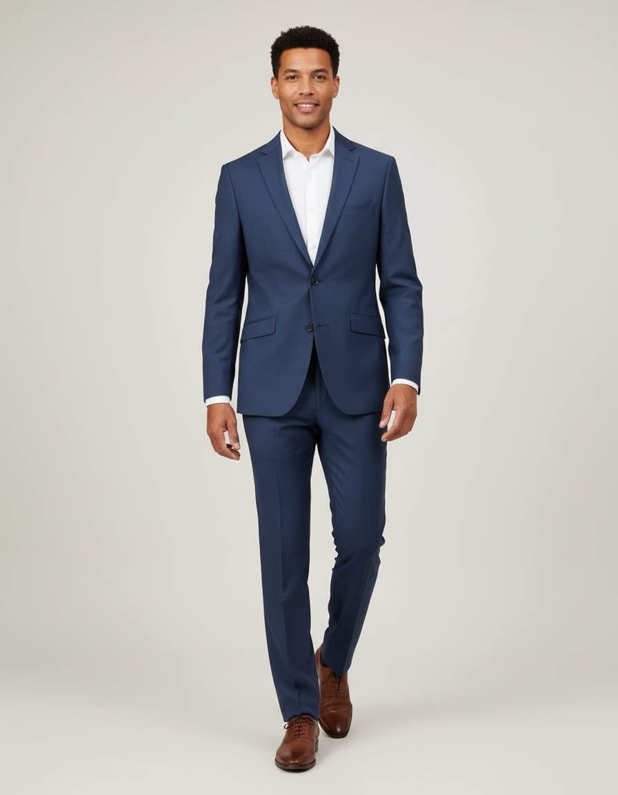 Royal blue blazer Mix & Match — on model