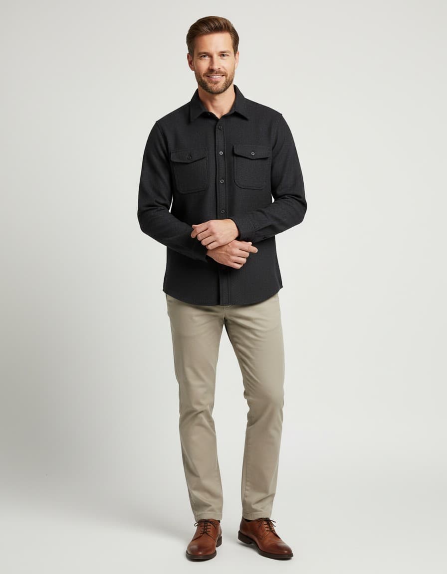 Overshirt antra — op model