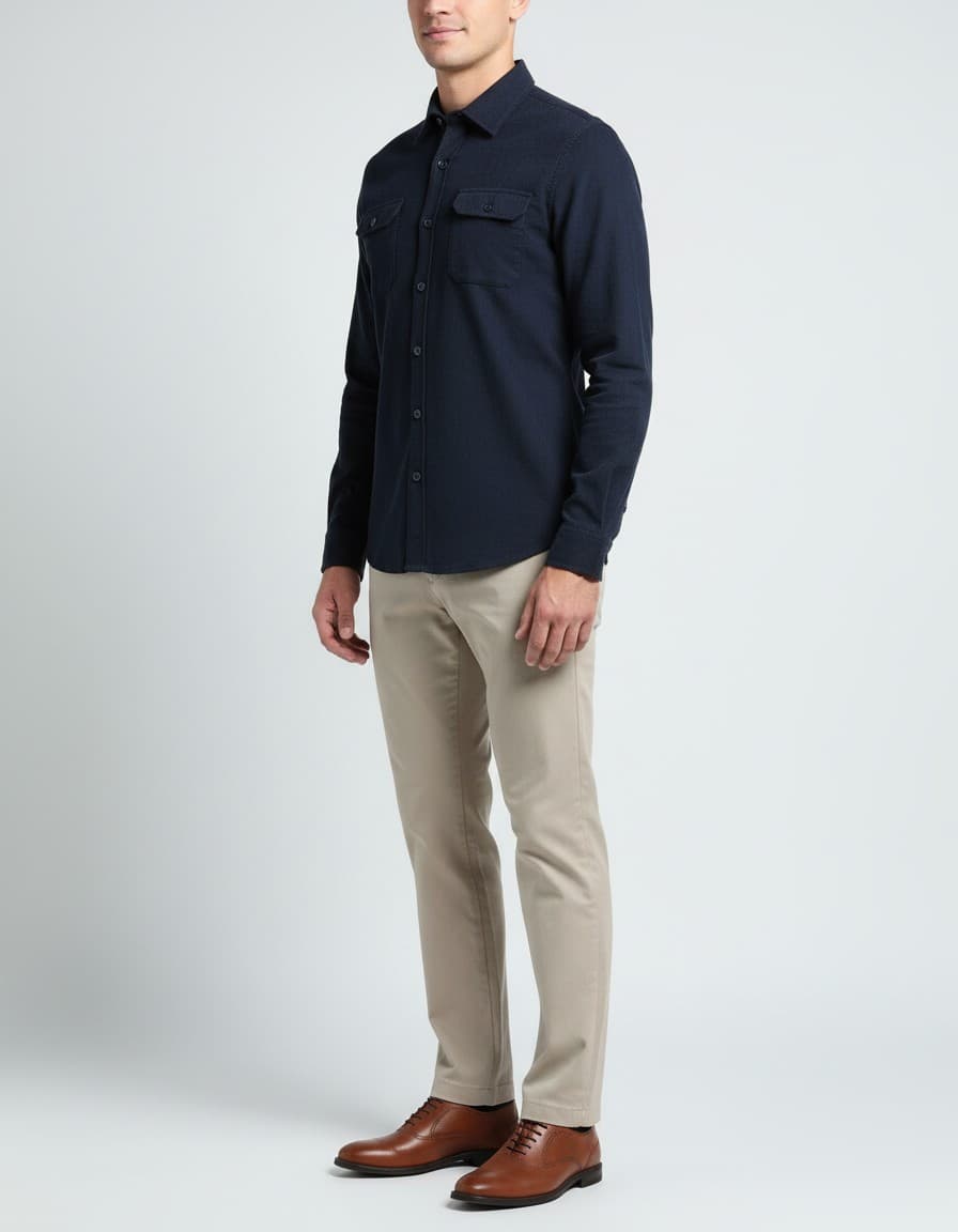 Overshirt corduroy — op model