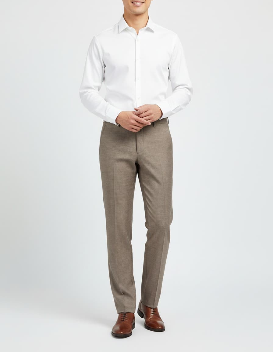 Pantalon linnenlook