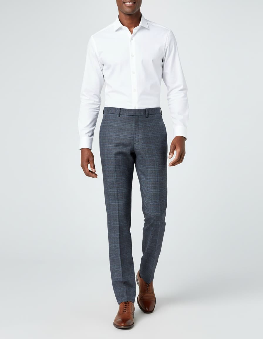 Pantalon Prince de Galle grijs — op model