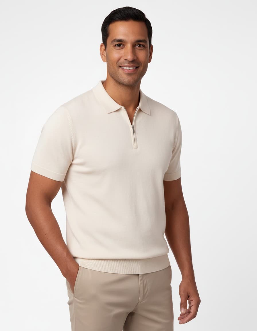 Polo rits — op model
